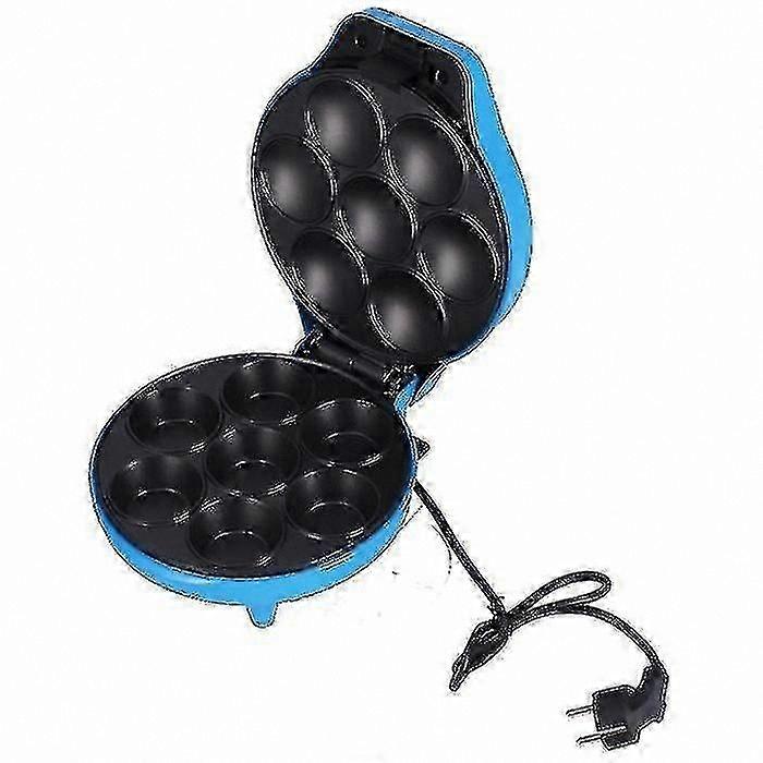 7-Hole Multi-Function Electric Breakfast Maker for Cupcakes, Donuts, and Waffles