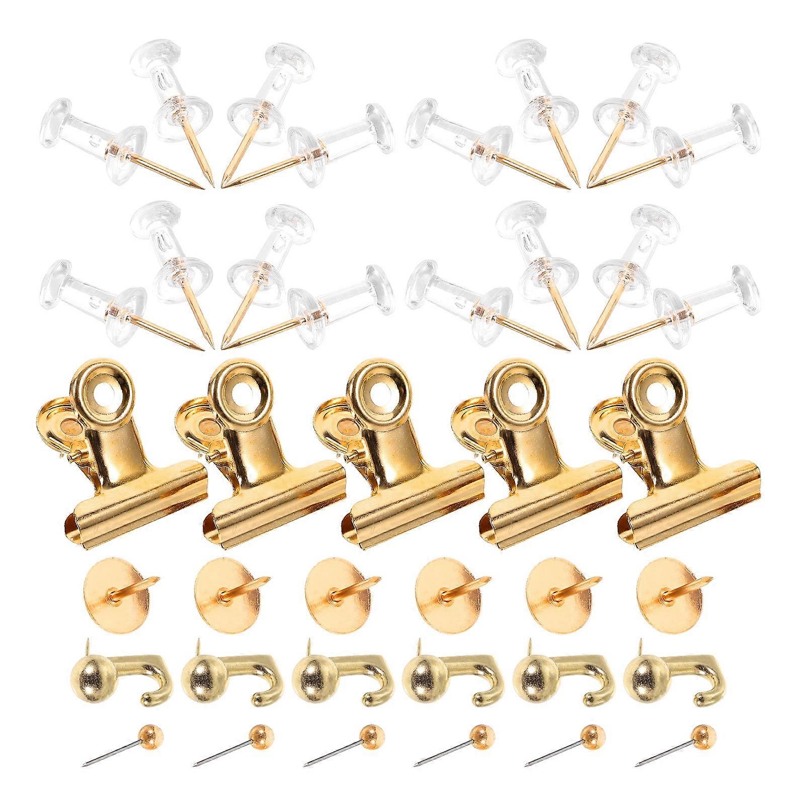 Metal Binding Clip Hook Board Map Thumb Tack Cute Push Pins Cork