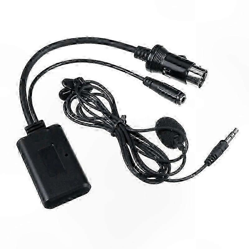 8-Pin Bluetooth AUX Adapter for Car o Systems with Microphone Handsfree Functionality