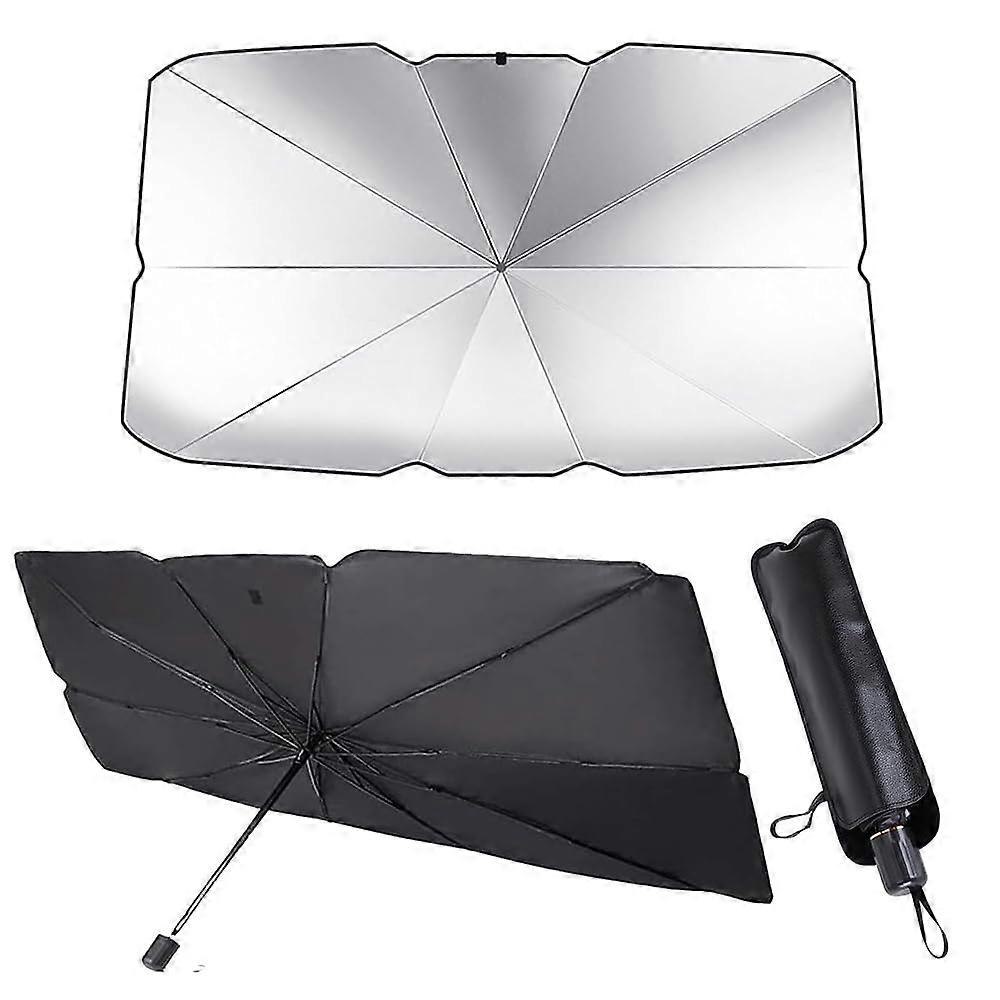 Car Windscreen Sun Shade Foldable Front Sun Visor UV Blocking Keeps Interior Cool For Model 3 And Model Y