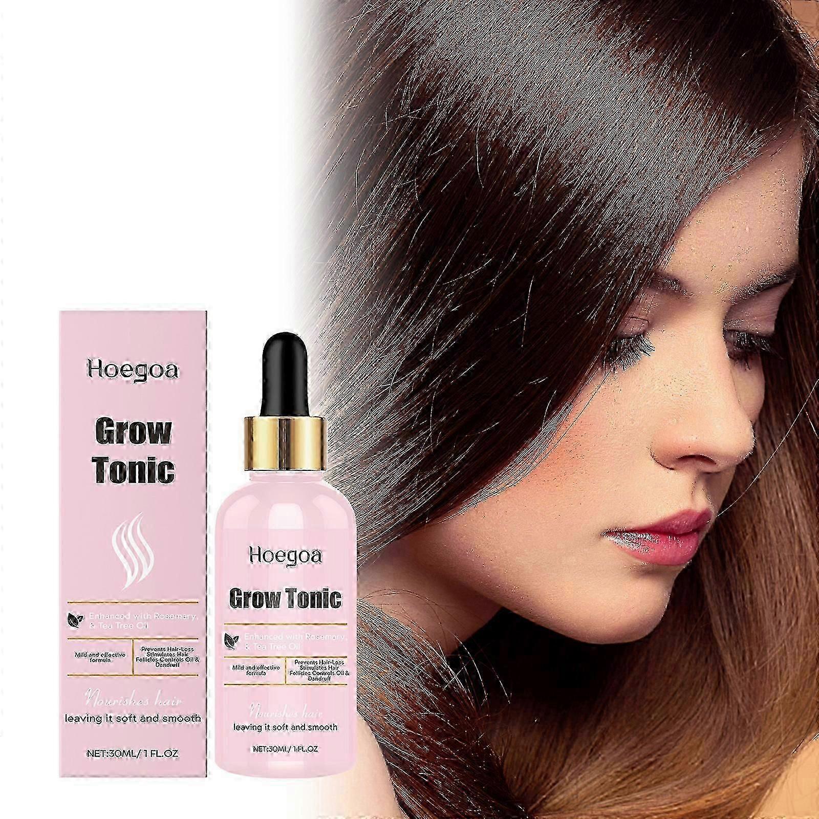 שמן אתרי טיפוח שיער מזין מדגם חדש של Hoegoa, לחות והחלקת שיער, שיפור שיער מקורזל ויבש