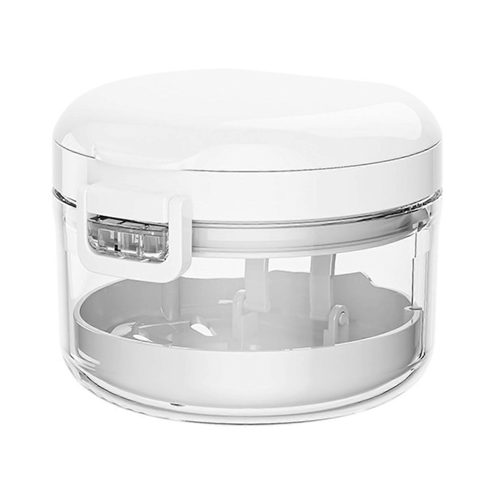 Practical Denture Care Box With Detachable Rinsing Sections Ergonomic Elegant Color Designs Sturdy ABS Construction  White