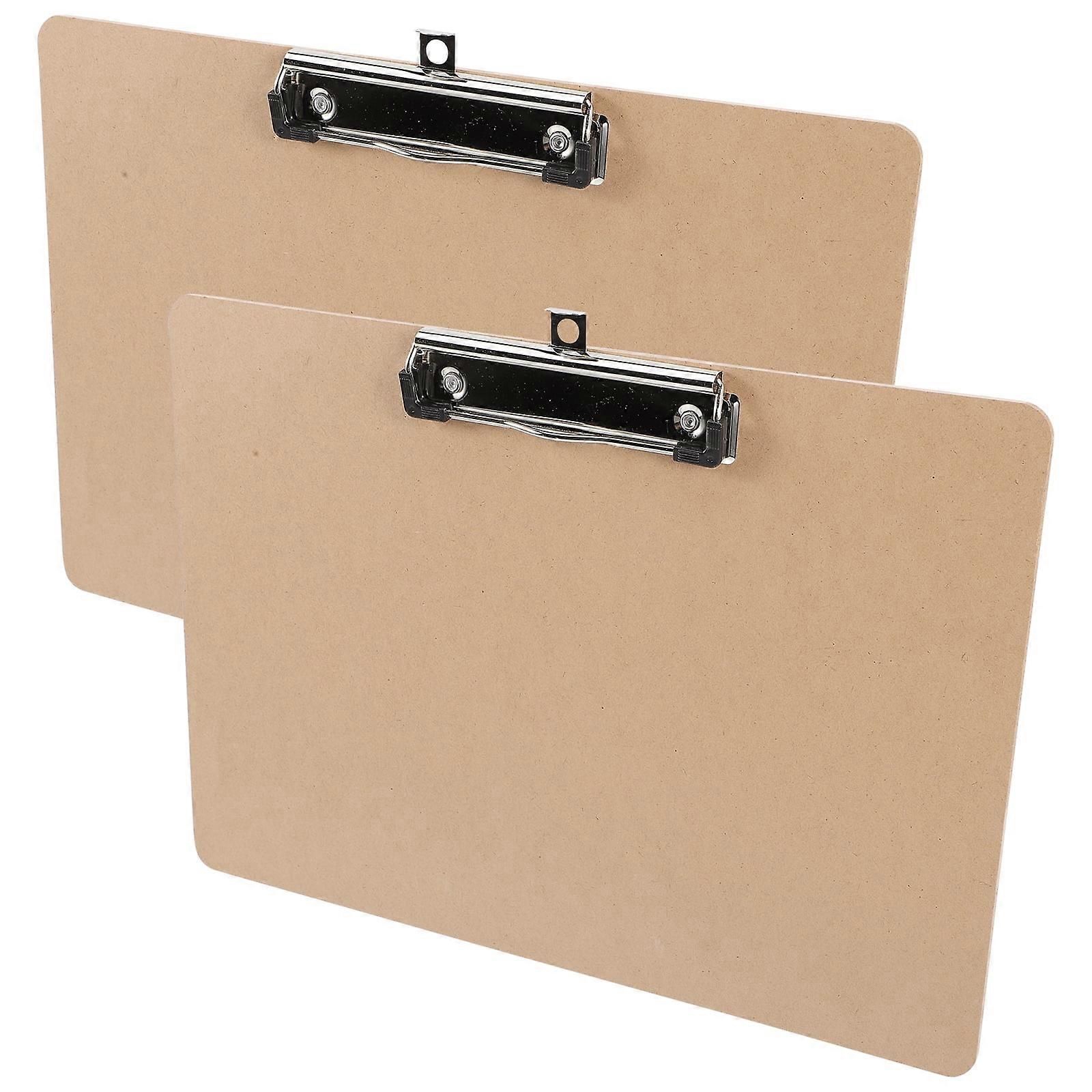 2 Pcs Practical File Clipboard Multi-function Board File Folder Document Storage Clips Multi-function Clipboard Office