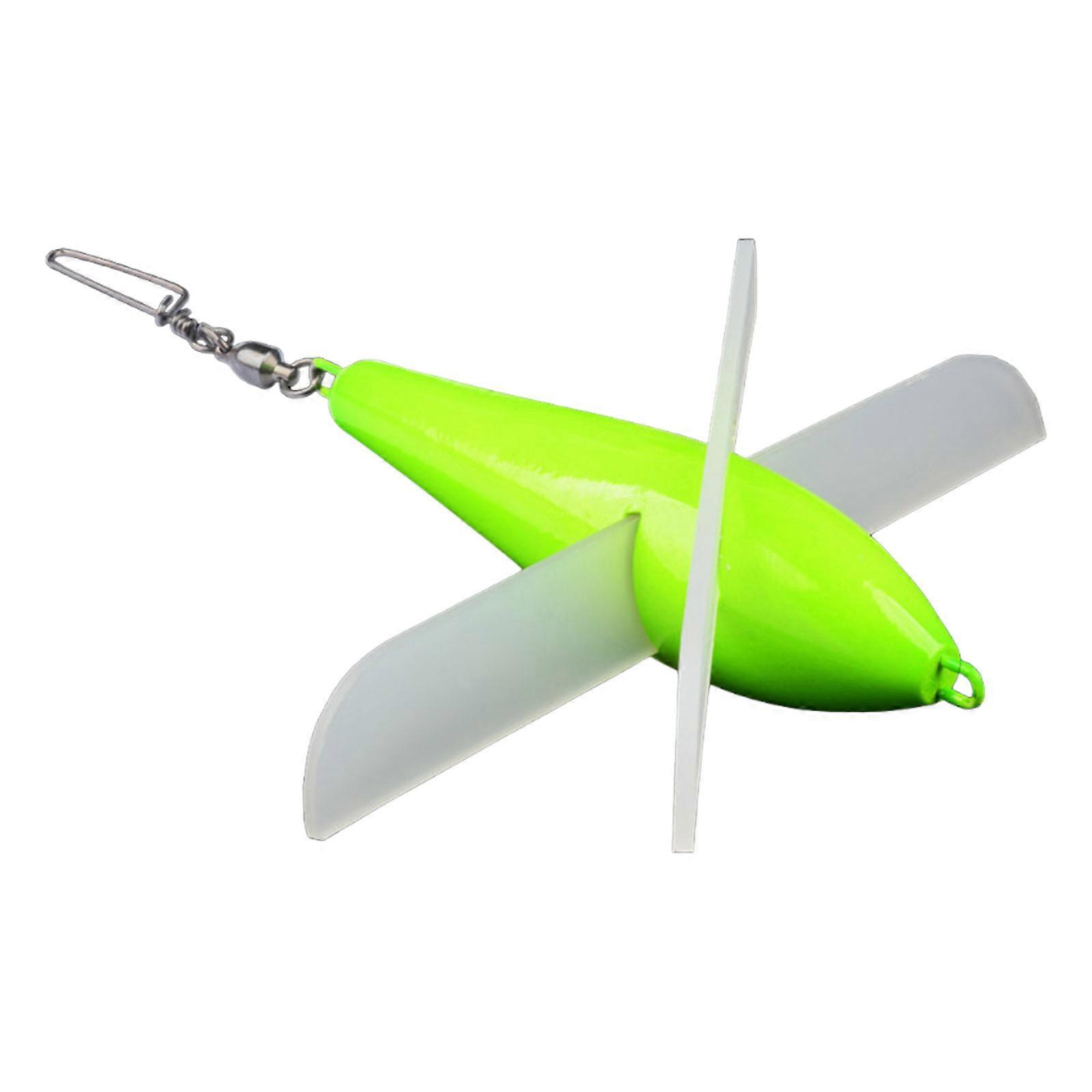 Wooden Fishing Lures Enhances Buoyance and Realistic Movement Multiple Color for Fish Attraction in 100cm Depth  Green