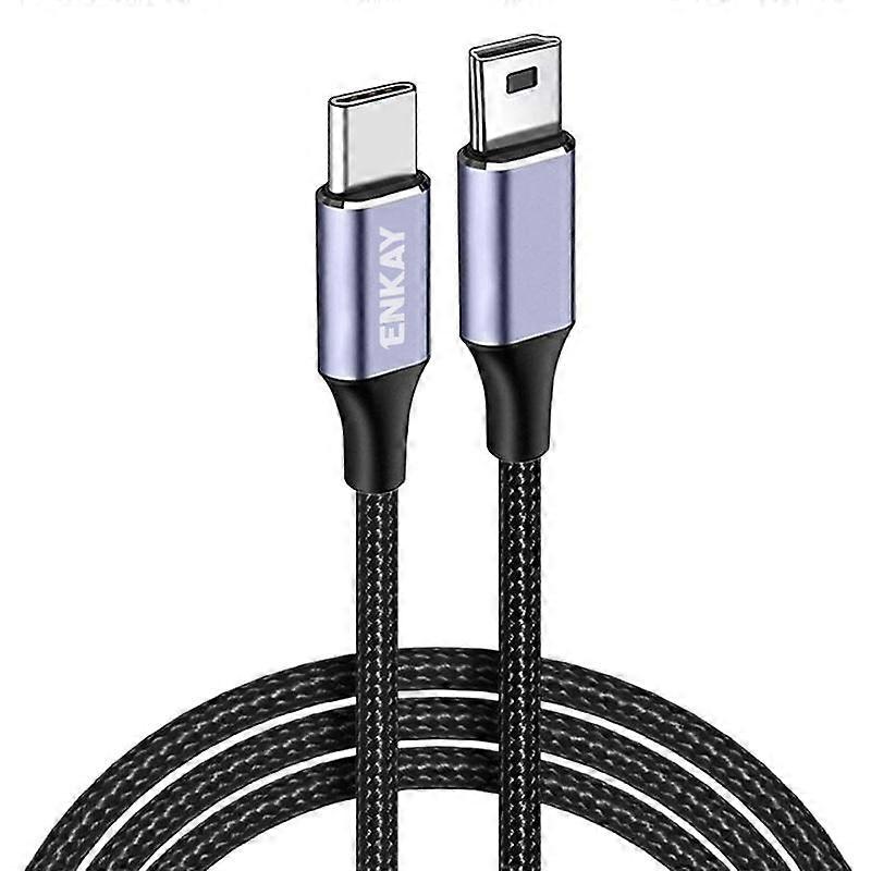 ENKAY USB-C / Type-C to Mini USB 2.0 Charging Cord Data Cable For Digital Cameras / MP3 Players, Length 1m straight head