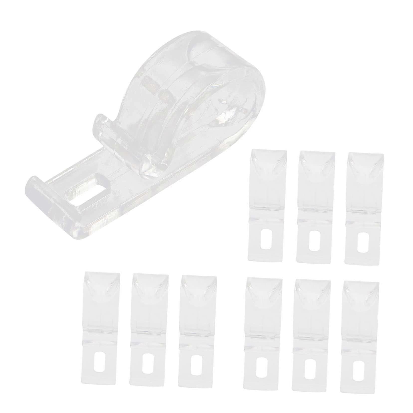 Curtain Clips and Roller Shade Hooks Set of 10 for Roman Vertical Blinds Cord Safety and Fixation