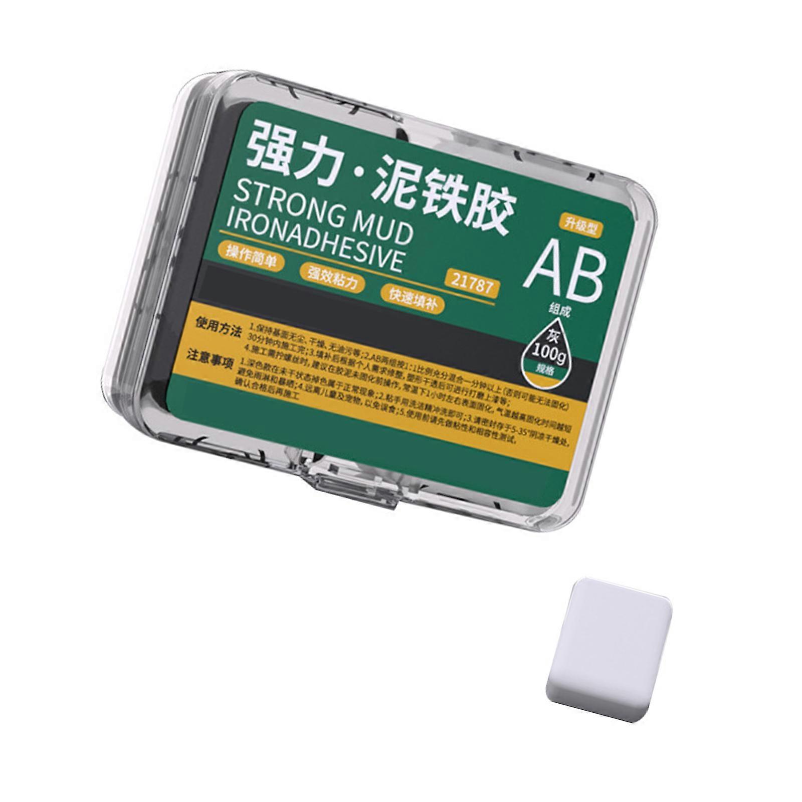 Professional Epoxy Resin Putty 100g Strong Waterproof Repair Adhesive Easy to Use for Gaps Cracks On Various Surfacee  White