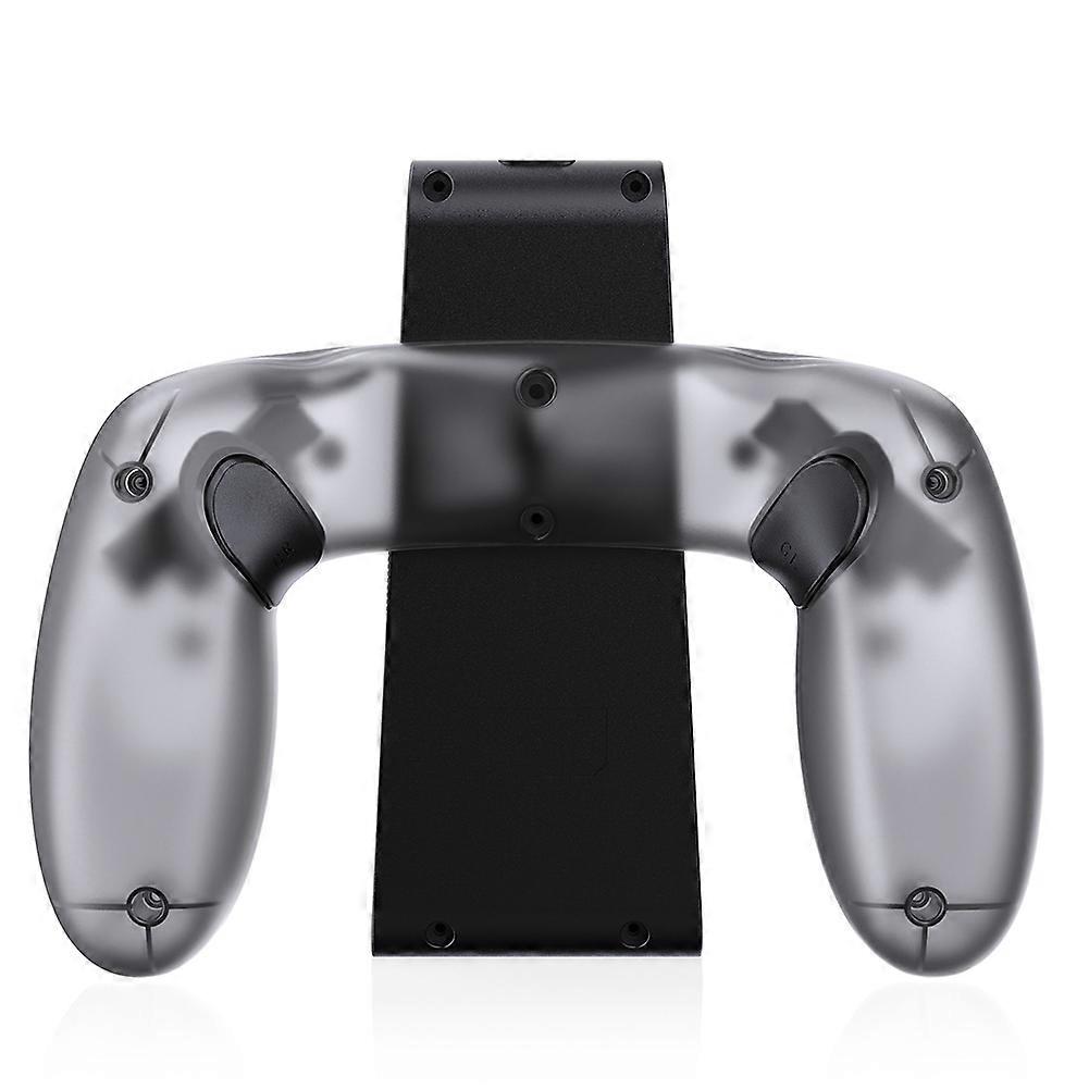 For Switch 2 Left and Right Handle Charging Grip Multi-Function Charging Handle & Back Button Function Transparent Gray