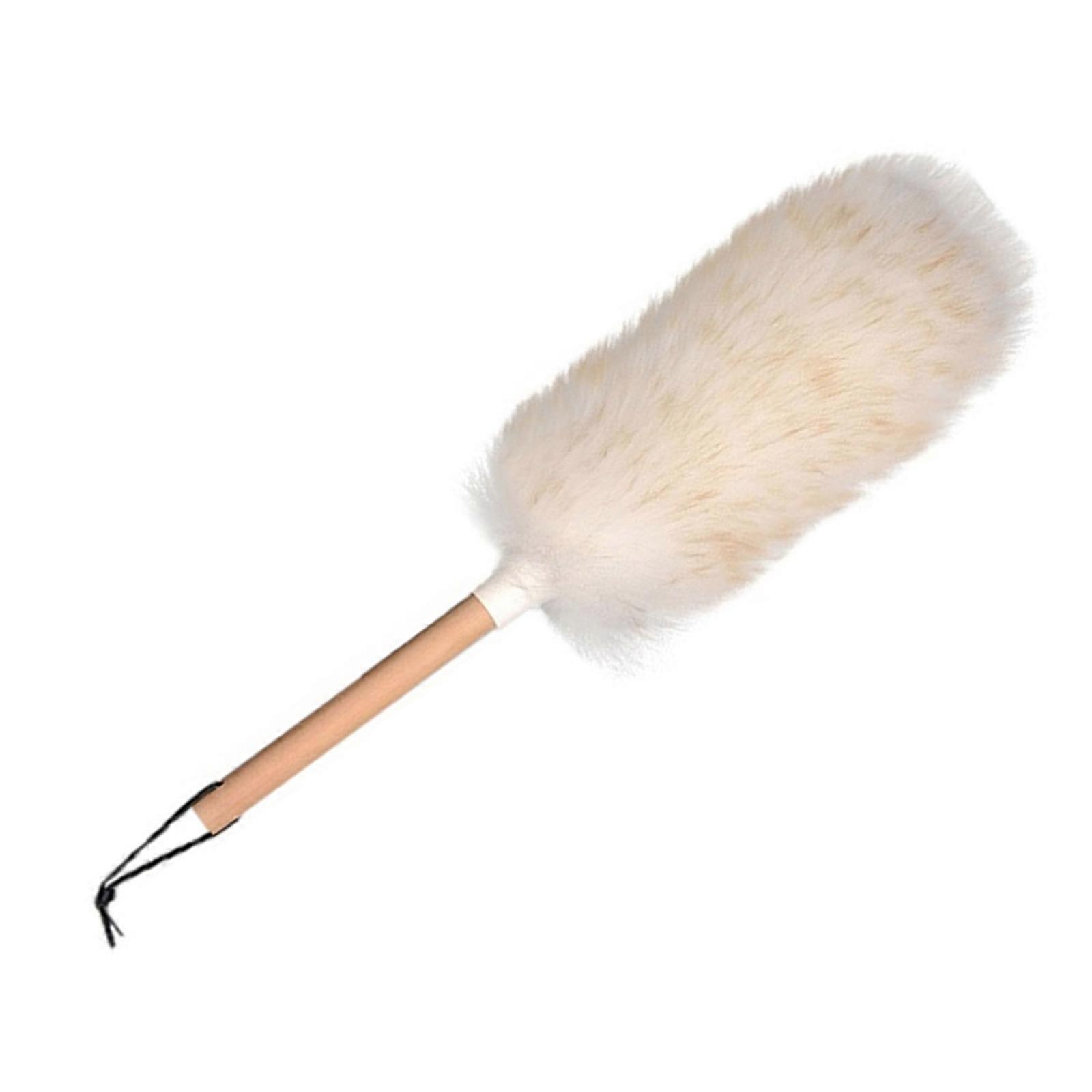 Wool Duster Household Dusters with Soft Microfiber and Bamboo Handle Efficient Dust Cleaning for Home Daily Use Multicolor