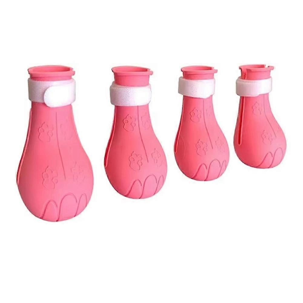 4 Pcs Adjustable Anti-Scratch Cat Protector Boots for Grooming Bathing,Protect Your Furniture and Skin From Cat Claws C