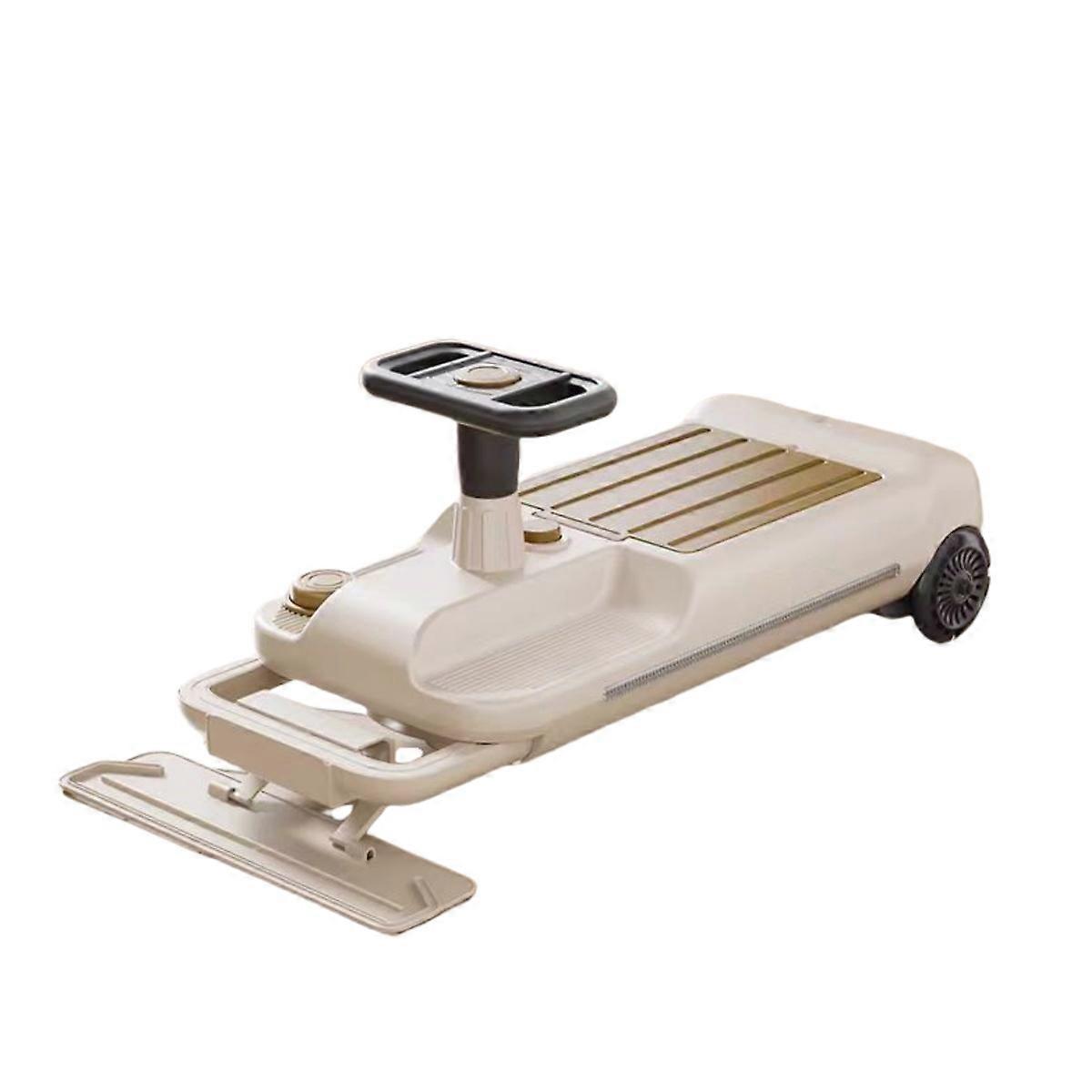 Electric Ride On Car 2 in 1 Kids Go Kart with LED Light Wheels, Adjustable Speed and Storage Box