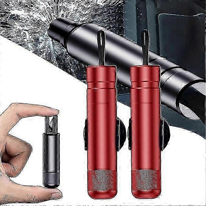 Sikker hammer glassbryter, bil nødsituasjon 2-i-1 vindusbryter og setebeltekutter