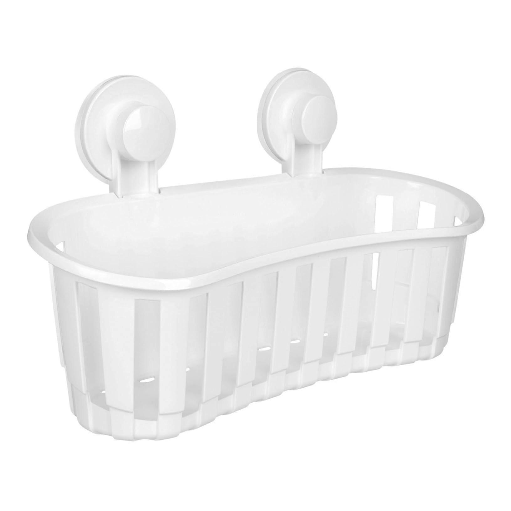 Wall Mounted Bathroom Storage Basket with Hollow Design for Towels and Small Items Organizer
