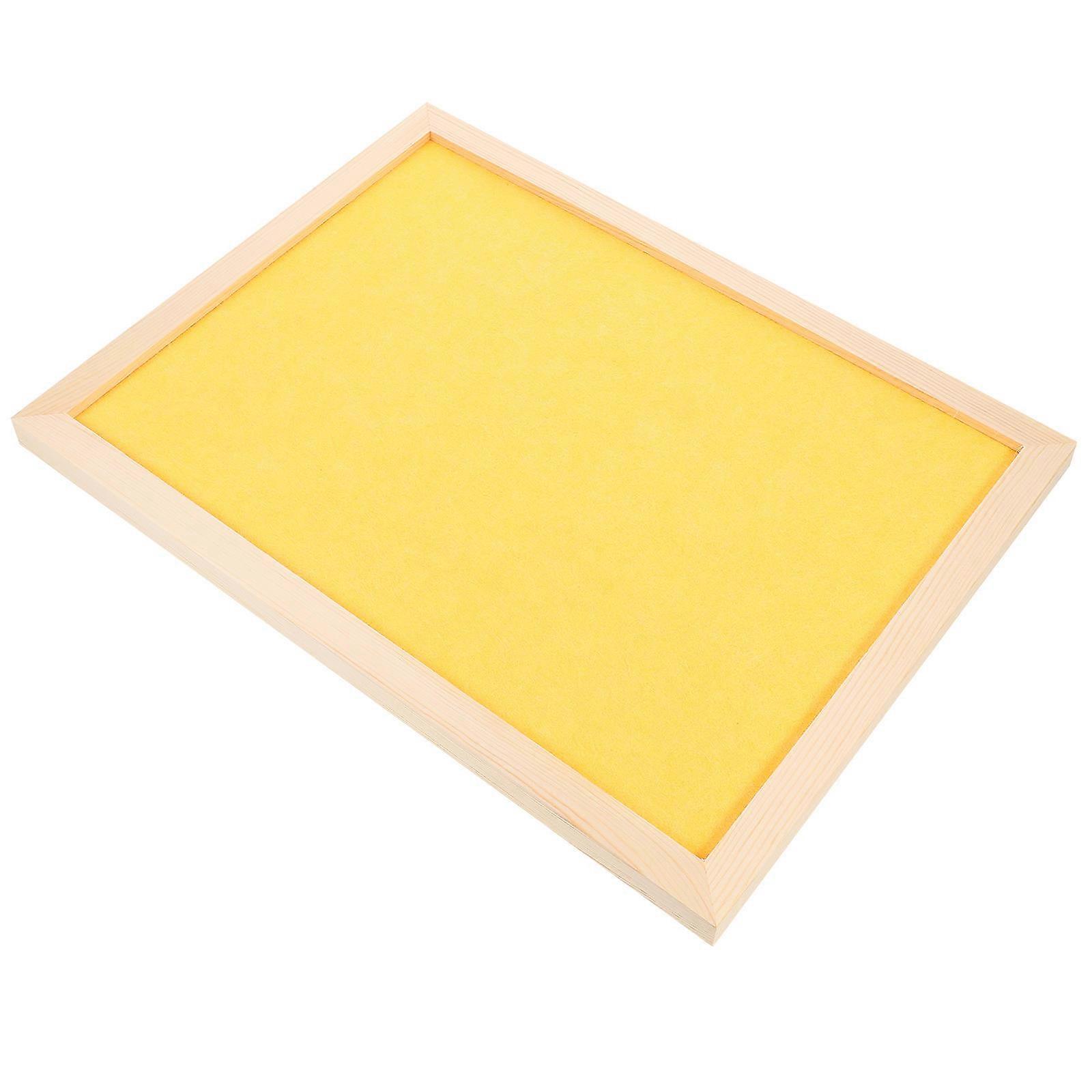 Kids DIY Felt Photo Message Board for Classroom Display 1Pcs Yellow