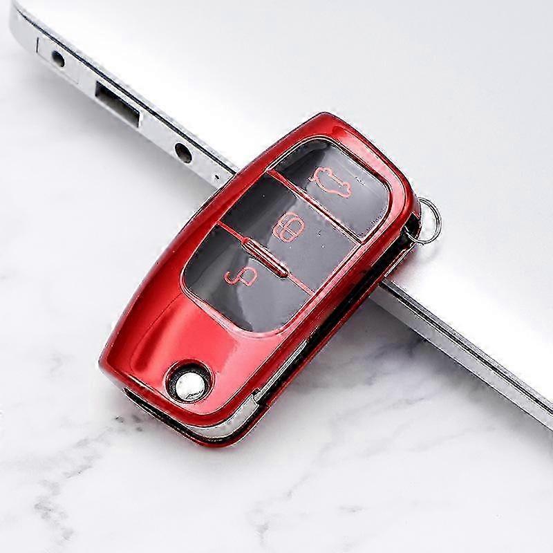 Folding Key Case for Ford Galaxy, TPU Shell Protector for Territory Ecosport