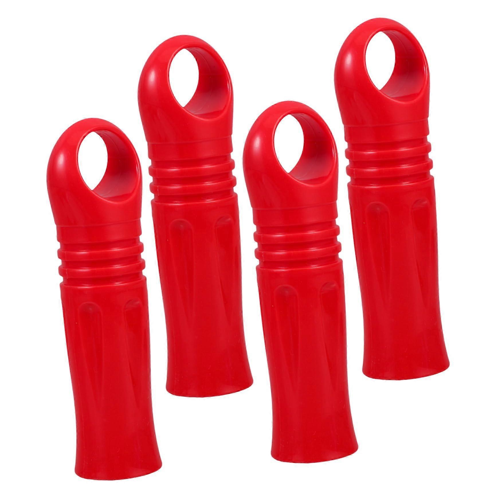 4pcs Mop Handle Grips Ergonomic End Caps for Replacement Tubes Easy Install for Household Cleaning