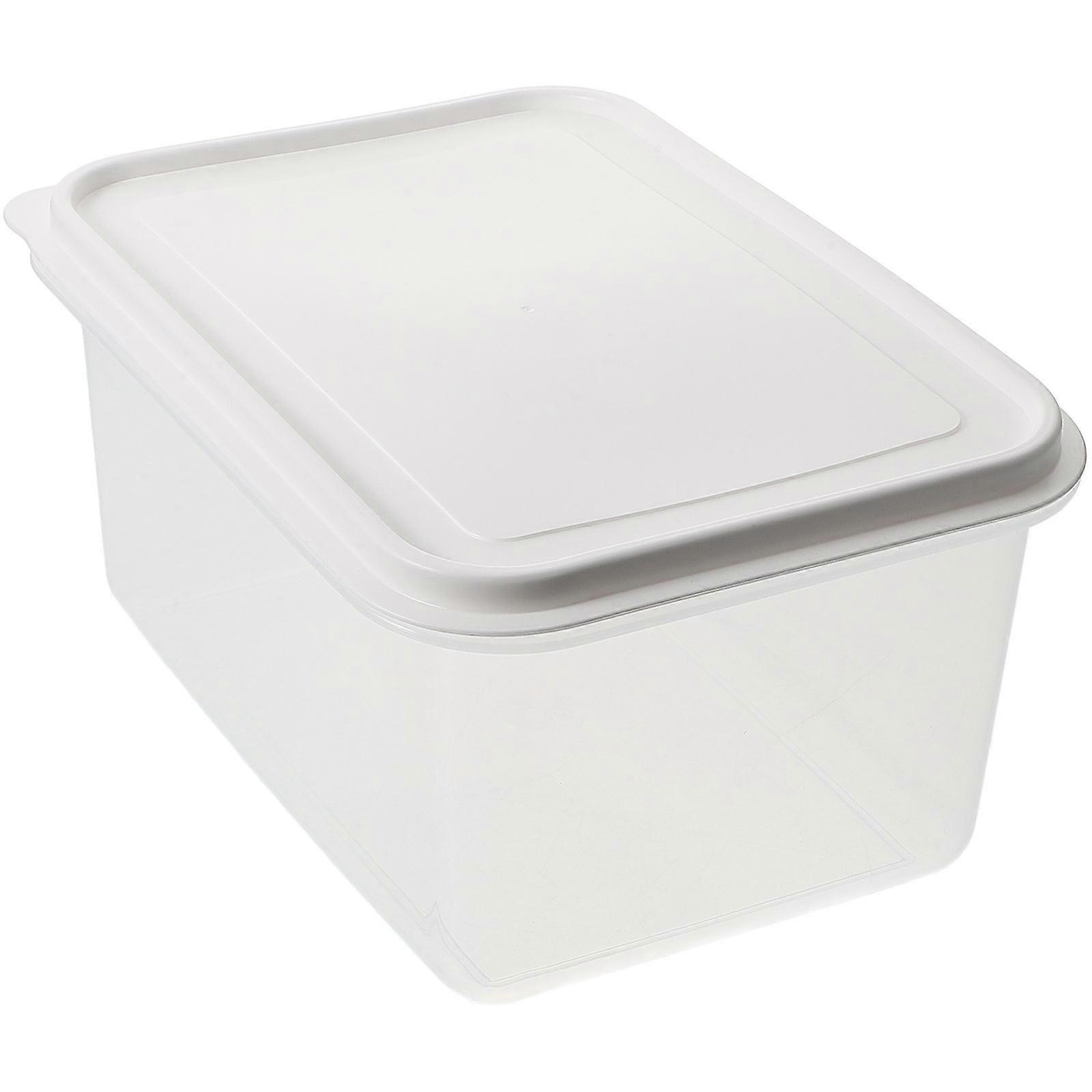 MLINS Stackable Pizza Dough Proofing Container with Lid 4L Kitchen Storage Box for Freezer Pantry Use