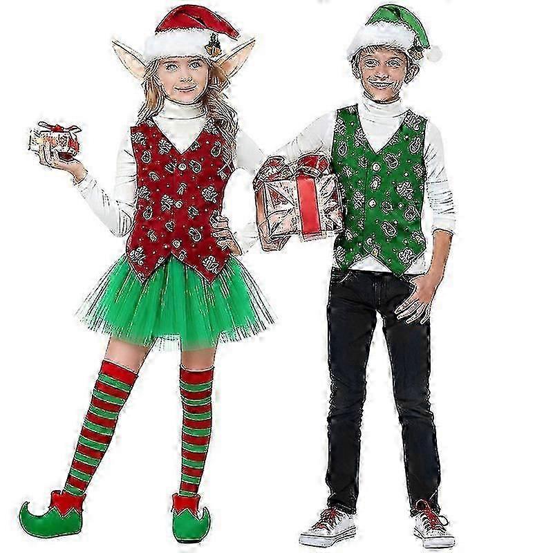 Performance elf costume for Christmas festivals and events