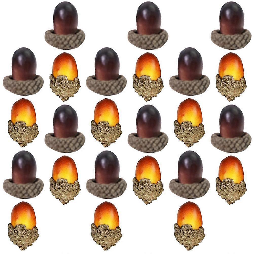Simulation Acorn Mini Acorn Ornaments for Home Decor 300Pcs Set