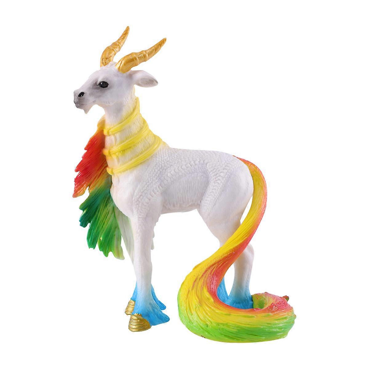 Animal Toy Sheep Crafts for Decor 2Pcs Plastic Solid Adornment