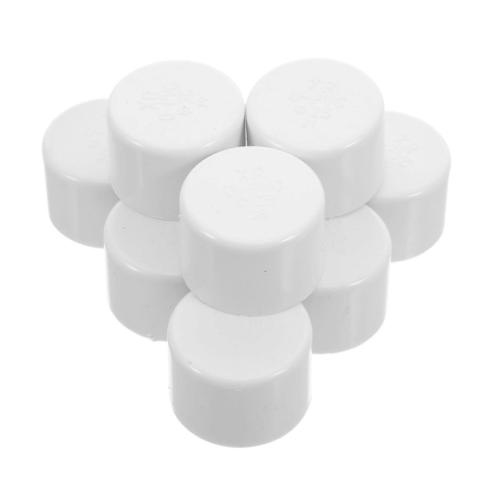 PVC Round Pipe End Caps for Plumbing Use 20Pcs Reliable Covers