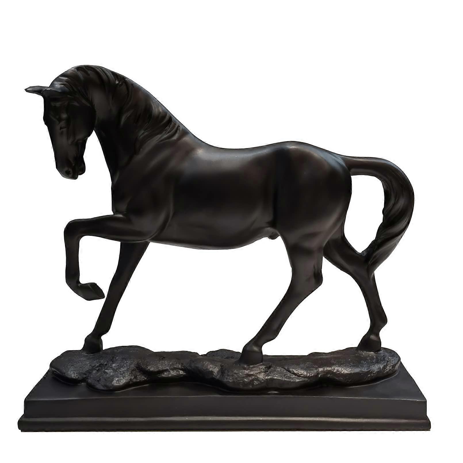 Horse Resin Statue Figurine  Elegant Decorative Sculpture for Home, Office Desk, or Bookshelf Display