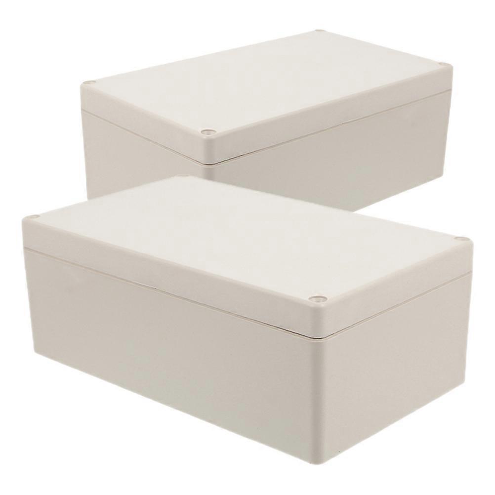 Outdoor Waterproof Junction Box Cable Connector Plastic Junction Box Electrical Multi-Functional Design Homeowners Professionals 2Pcs