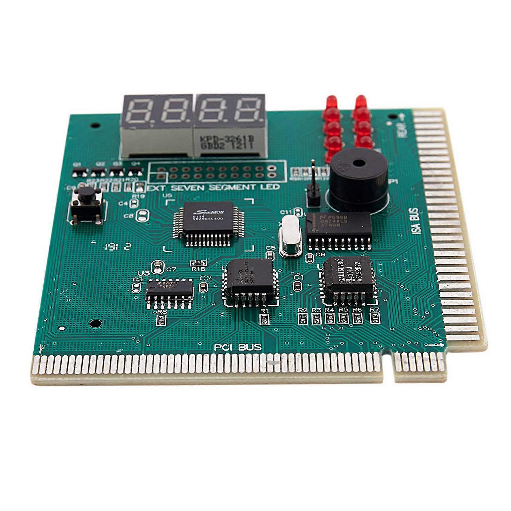 3X PC Motherboard Diagnostic Card 4-Digit PCI/ISA POST Code Analyzer