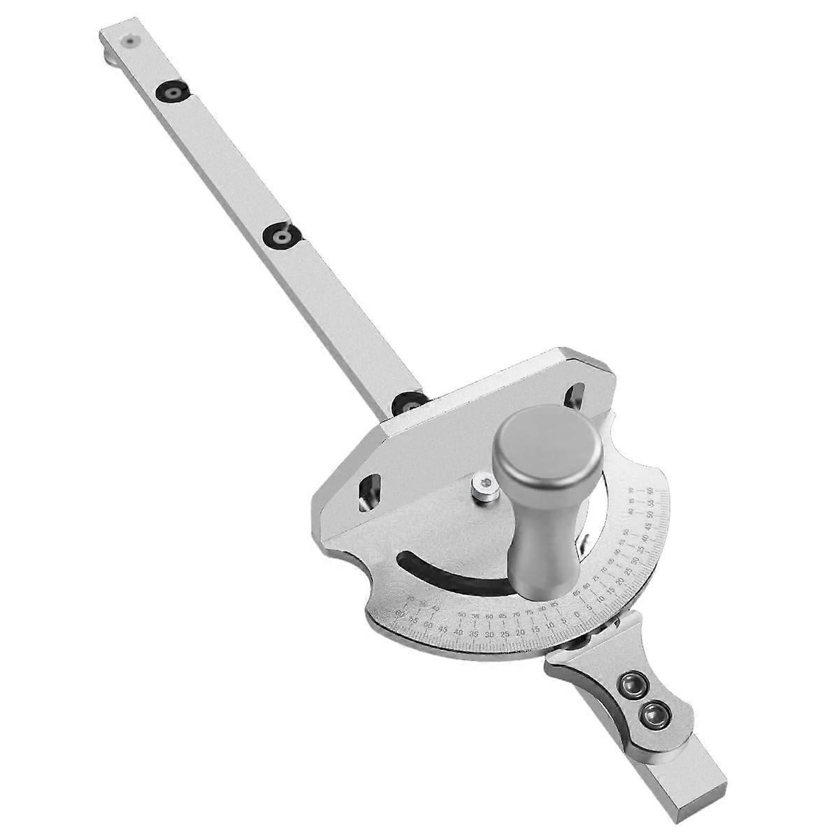 Woodworking Angle Measuring Tool with Accurate 90 and 45 Degree Lock, Aluminum Adjustable TSquare Ruler