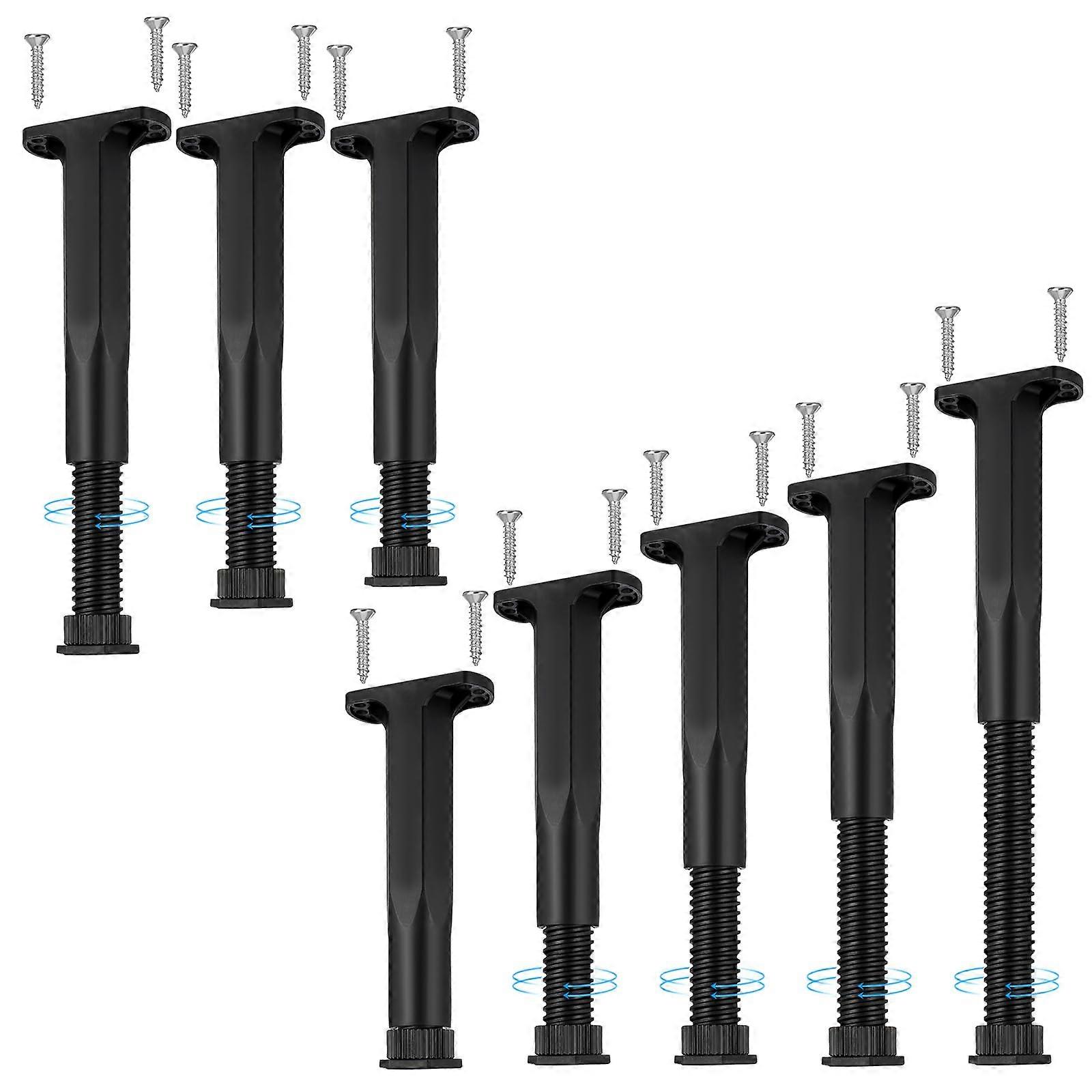 8Pcs Adjustable Height Bed Risers for Queen and King Size Beds, Heavy Duty Frame Support Legs