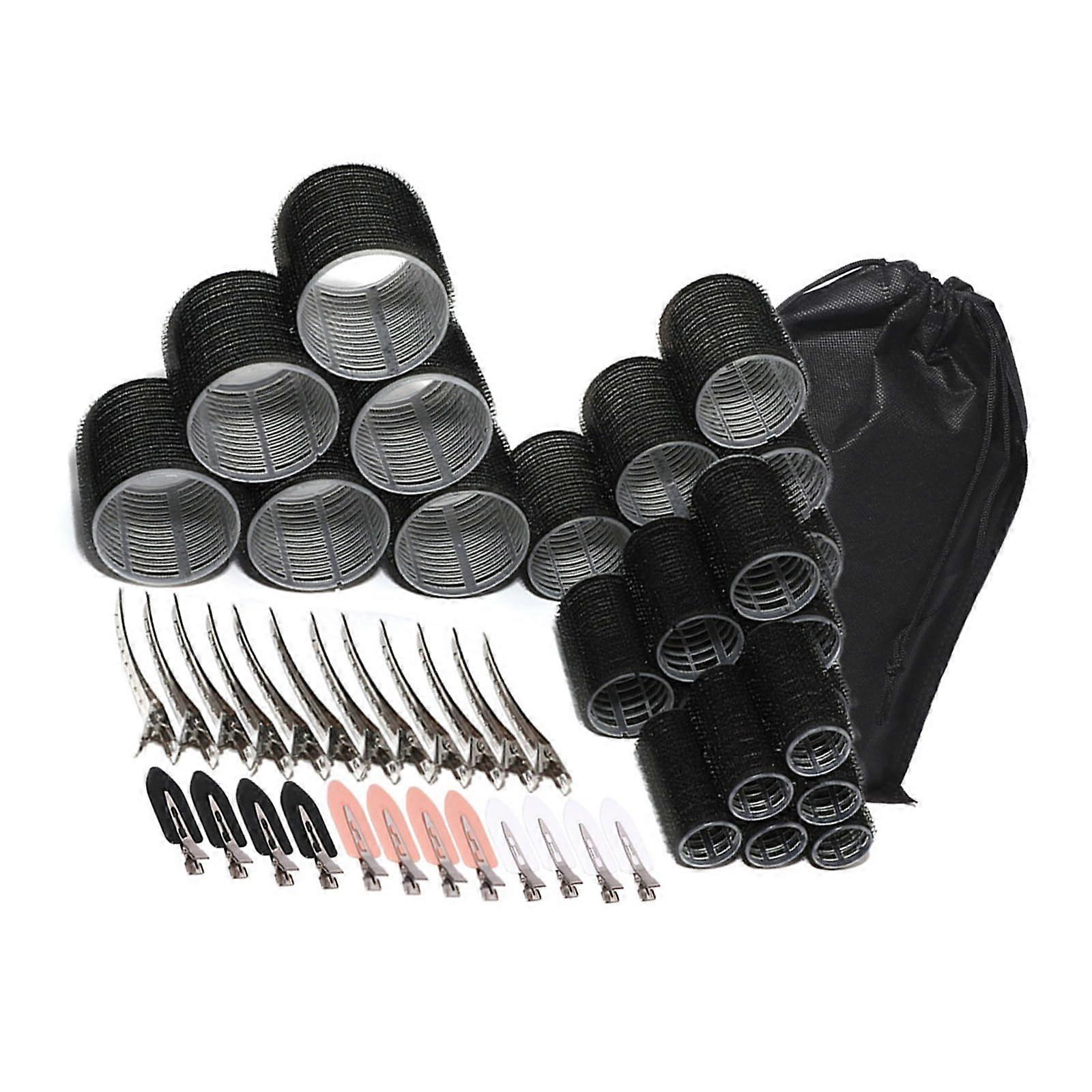 6PCS Heatless Hair Curlers Set with Clips for Voluminous Roots and Natural Curls