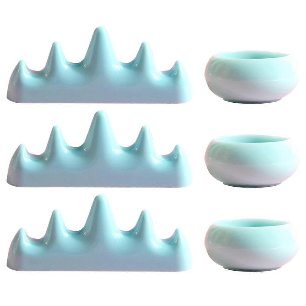 Nail Brush Holder Nail Brushes Clean Tool for Storage 1Set Multi Color