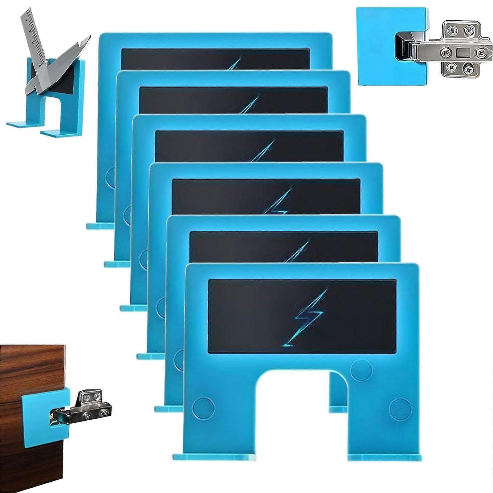 Adjustable Door Hinge Jig with Precision Alignment Groove for Accurate Installation, 6 Pcs