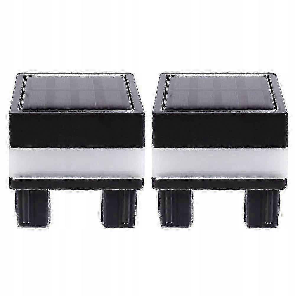 2025 Solar Post Lights Outdoor 2 Pack - Waterproof Solar Powered LED Pathway Lights