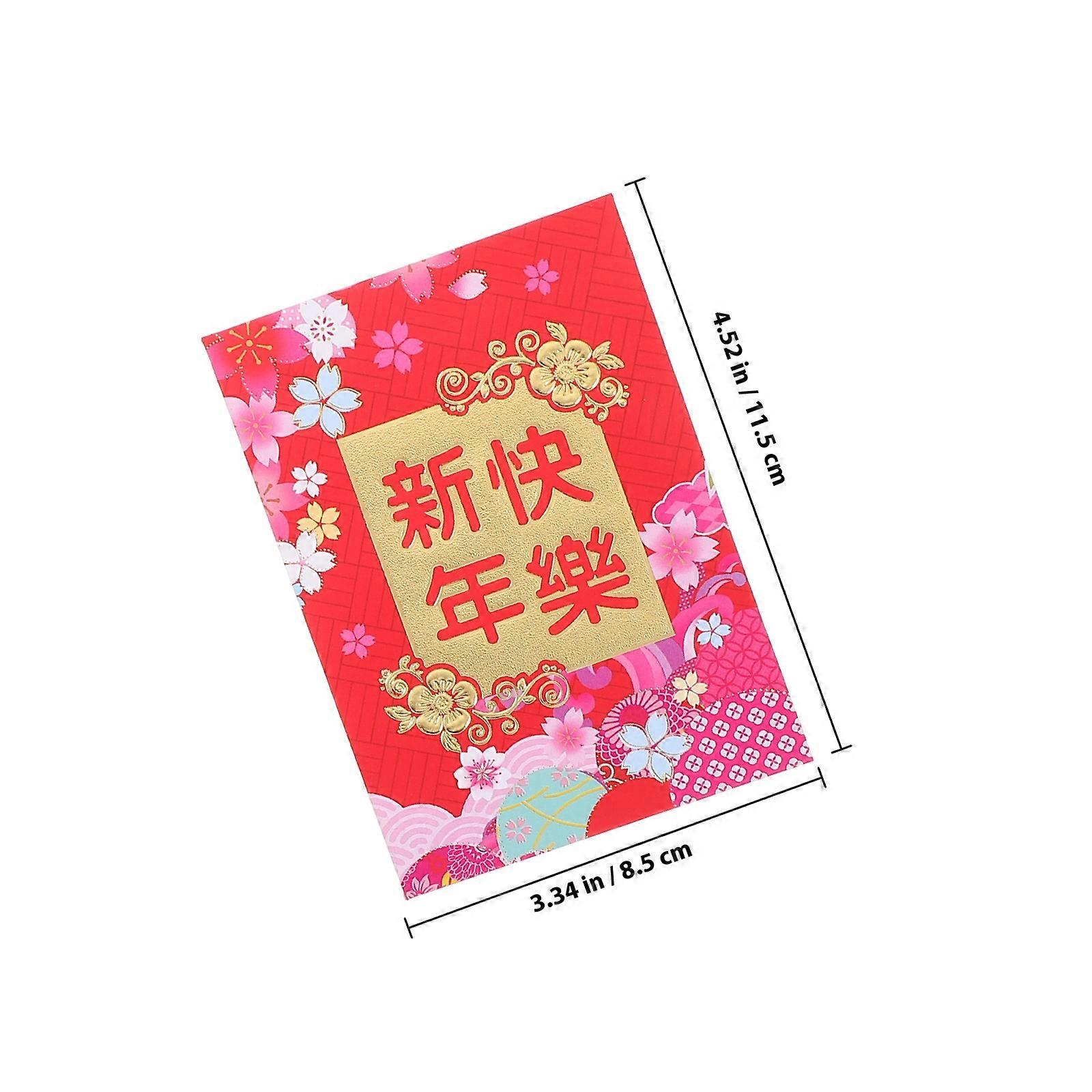 Decorative Red Packets Chinese Envelopes for 60Pcs Chinese New Year