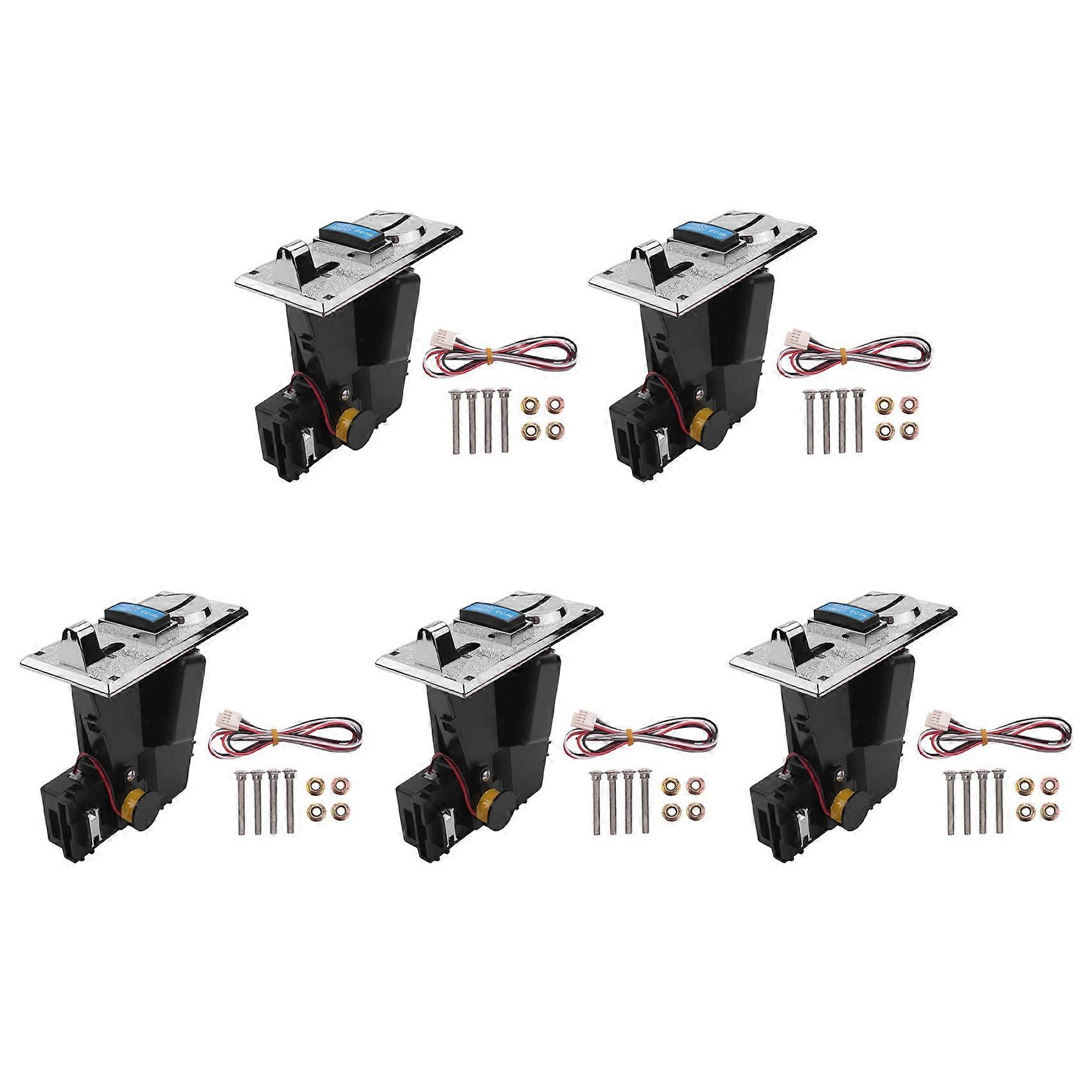 5X Multi Coin Acceptor Electronic Roll Down 4P Port Electronic Coin Selector Vending Machine
