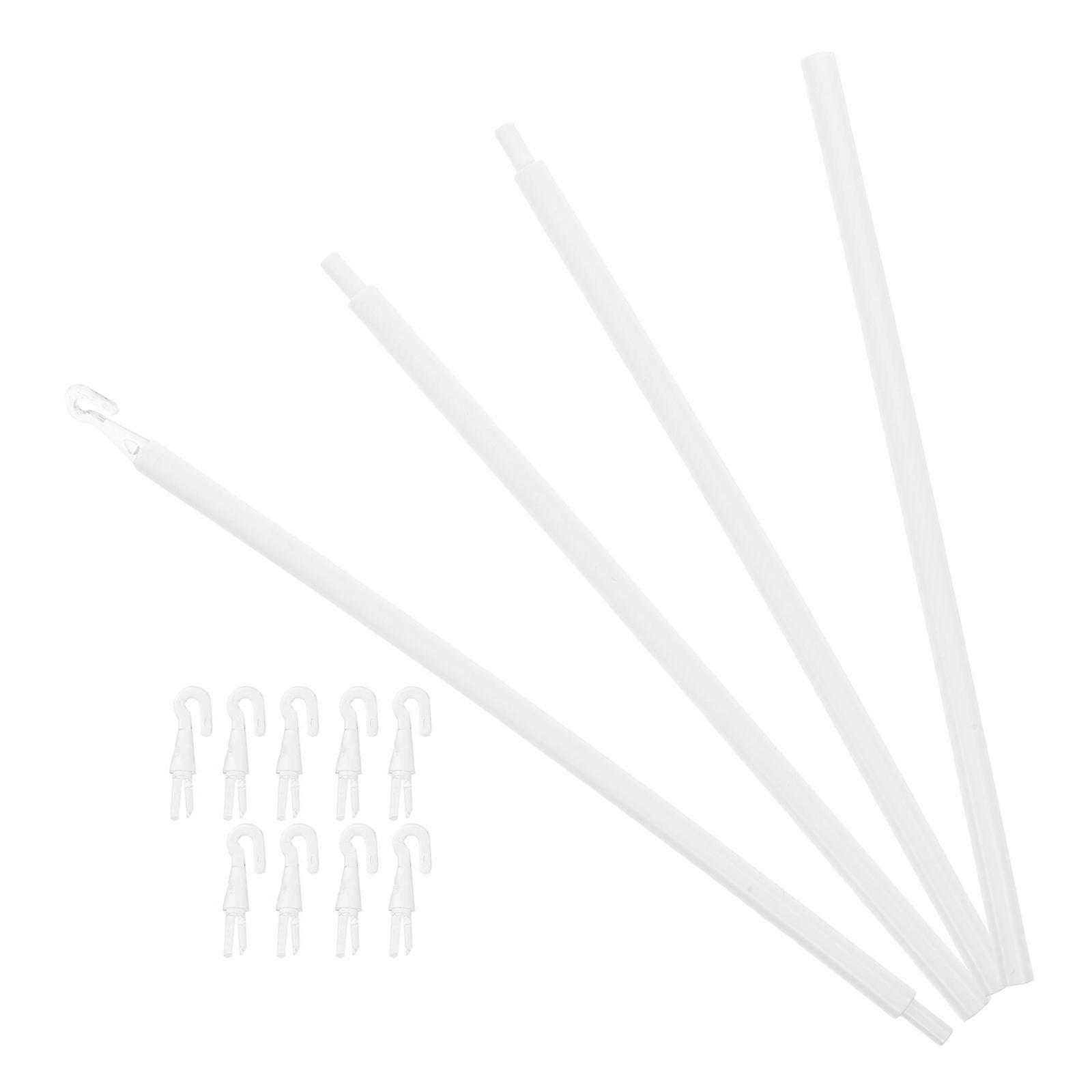 Curtain Pull Wand Rod for Window Blinds Maintenance 4Pcs