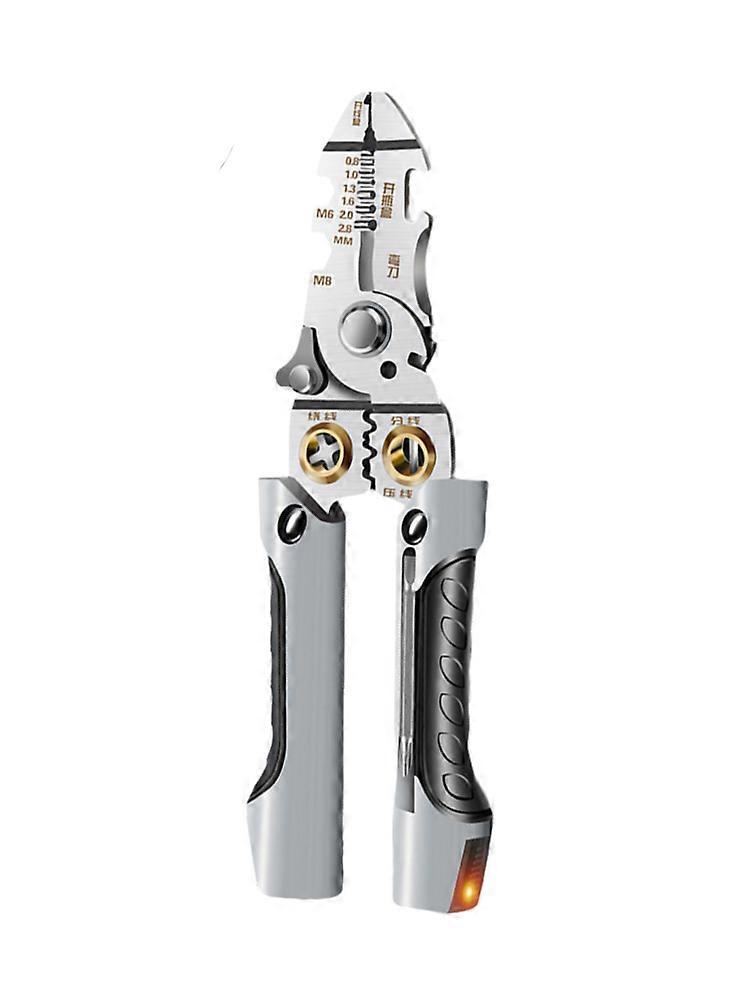 Crimper Cable Cutter Adjustable Automatic Wire Stripper Multifunctional Stripping Crimping Pliers Terminal Hand Tool