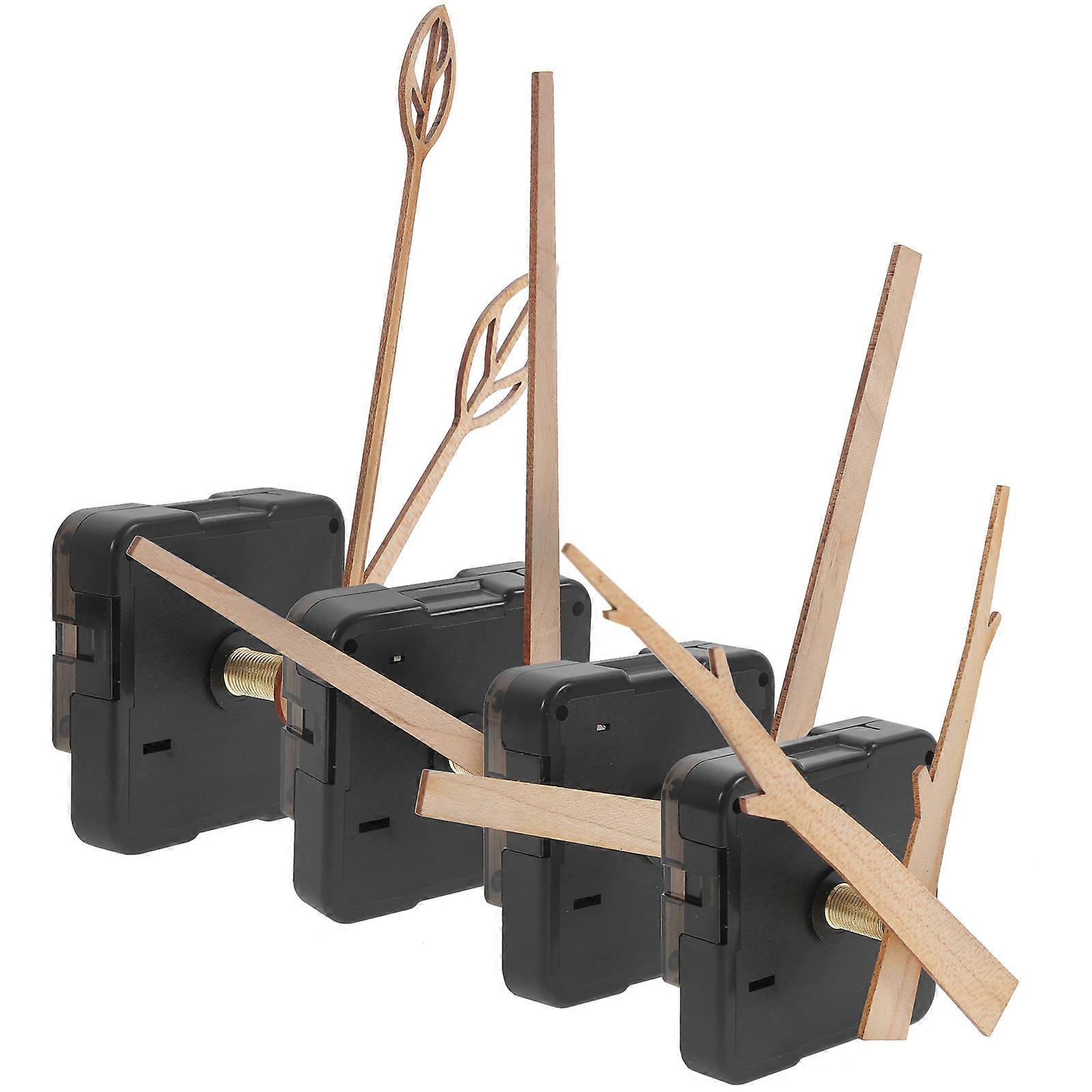 Clock Movement Quartz Mechanism for DIY Clock Repair 4Sets Replacement