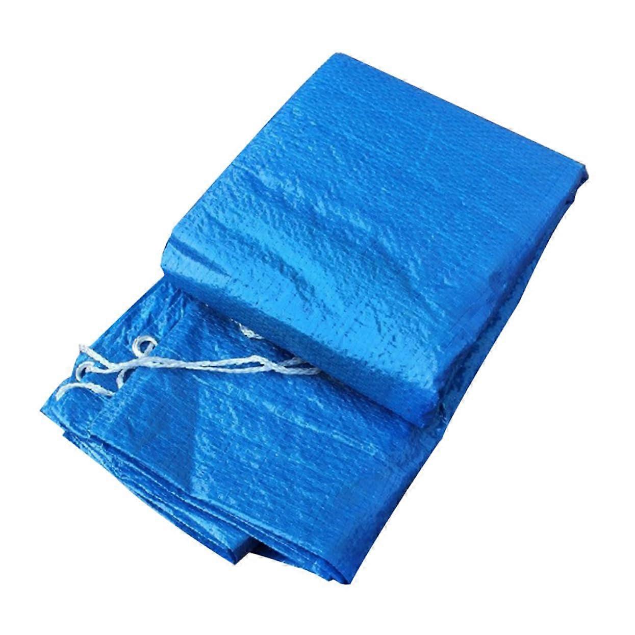 Round Pool Cover Blue Rainproof Dustproof Protective Cover for Inflatable Frame Pools Durable Material
