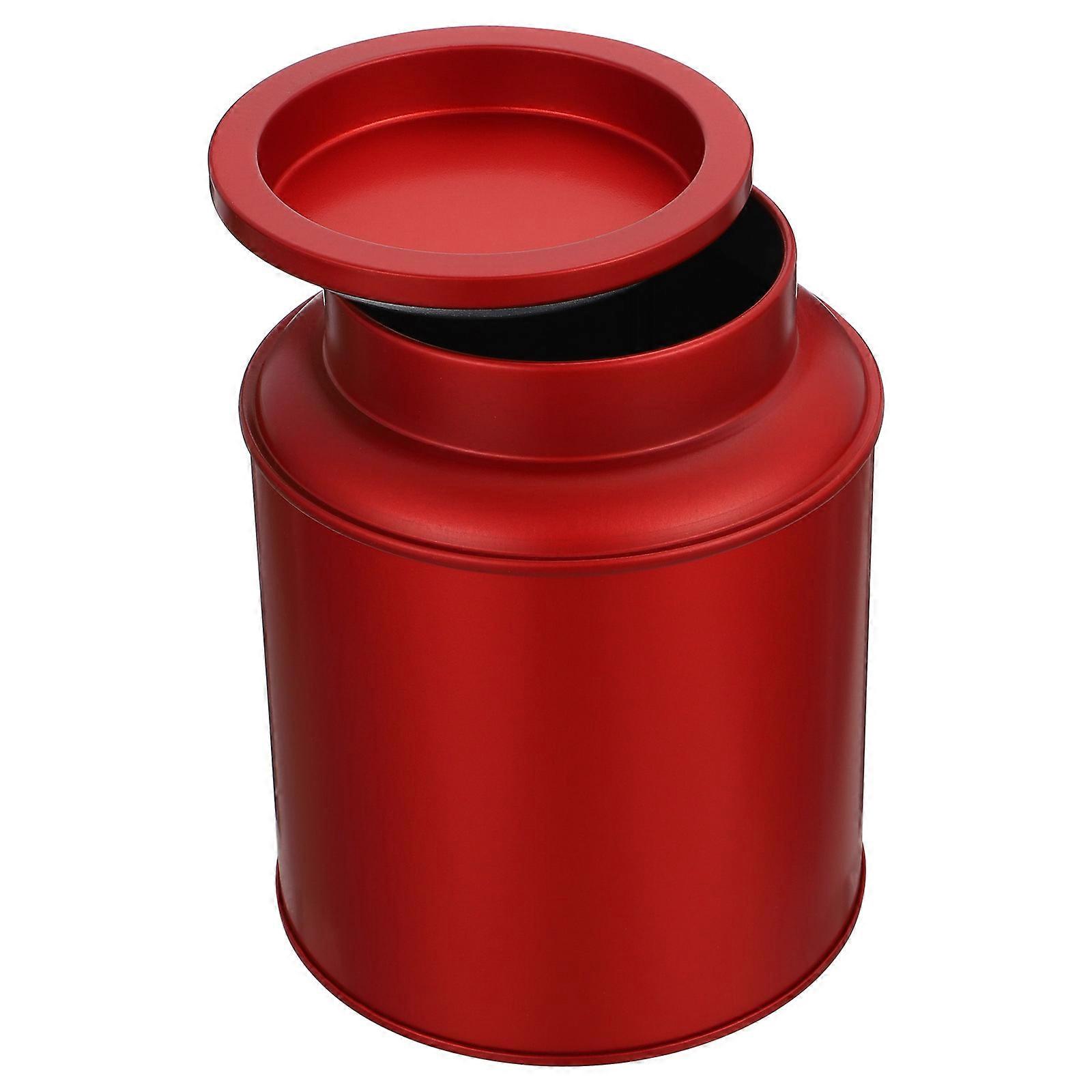 Tinplate Storage Jar Tea Canister for Moisture Proof Storage Use