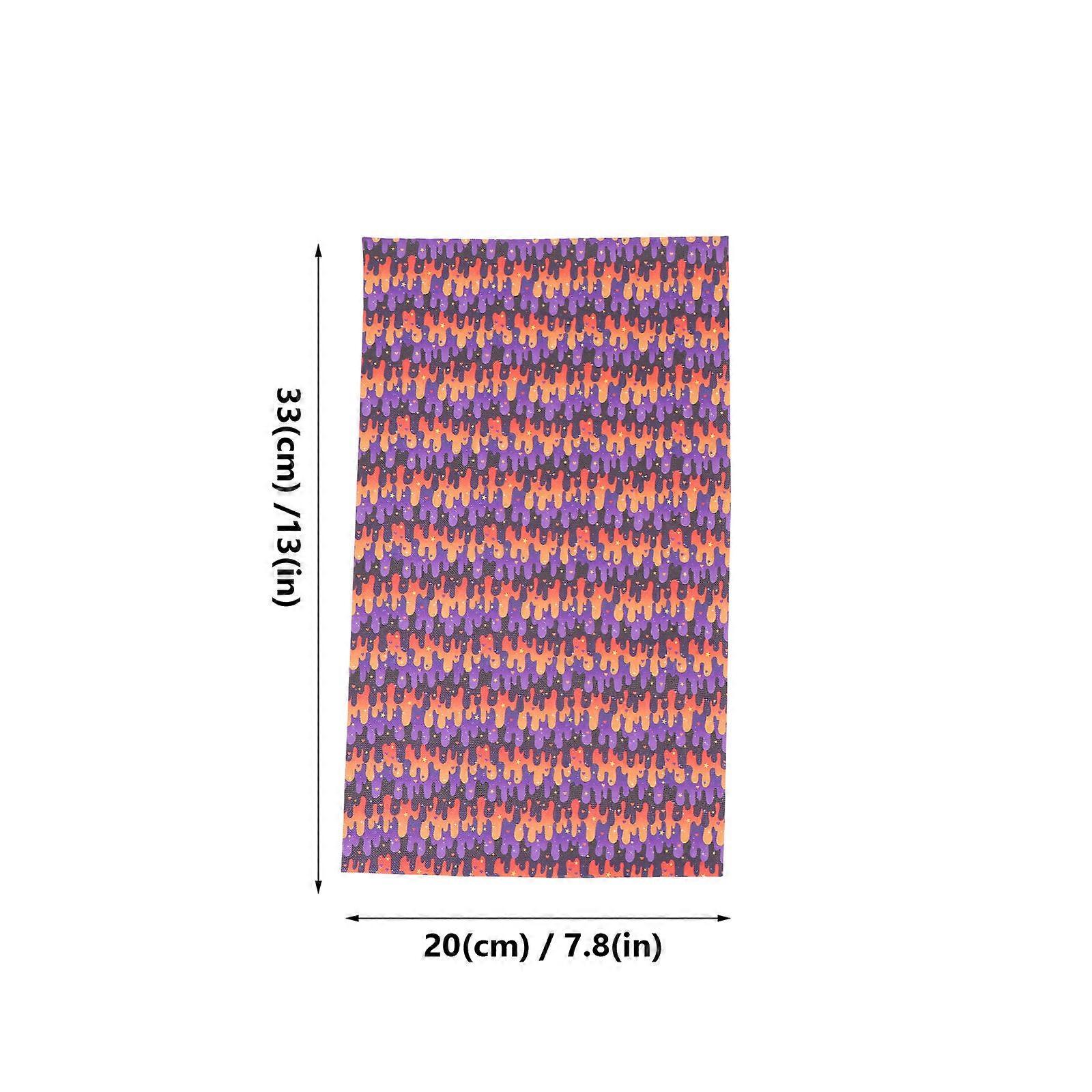 Halloween Sheet DIY Fabric Set 11Pcs for Creative Crafting Use