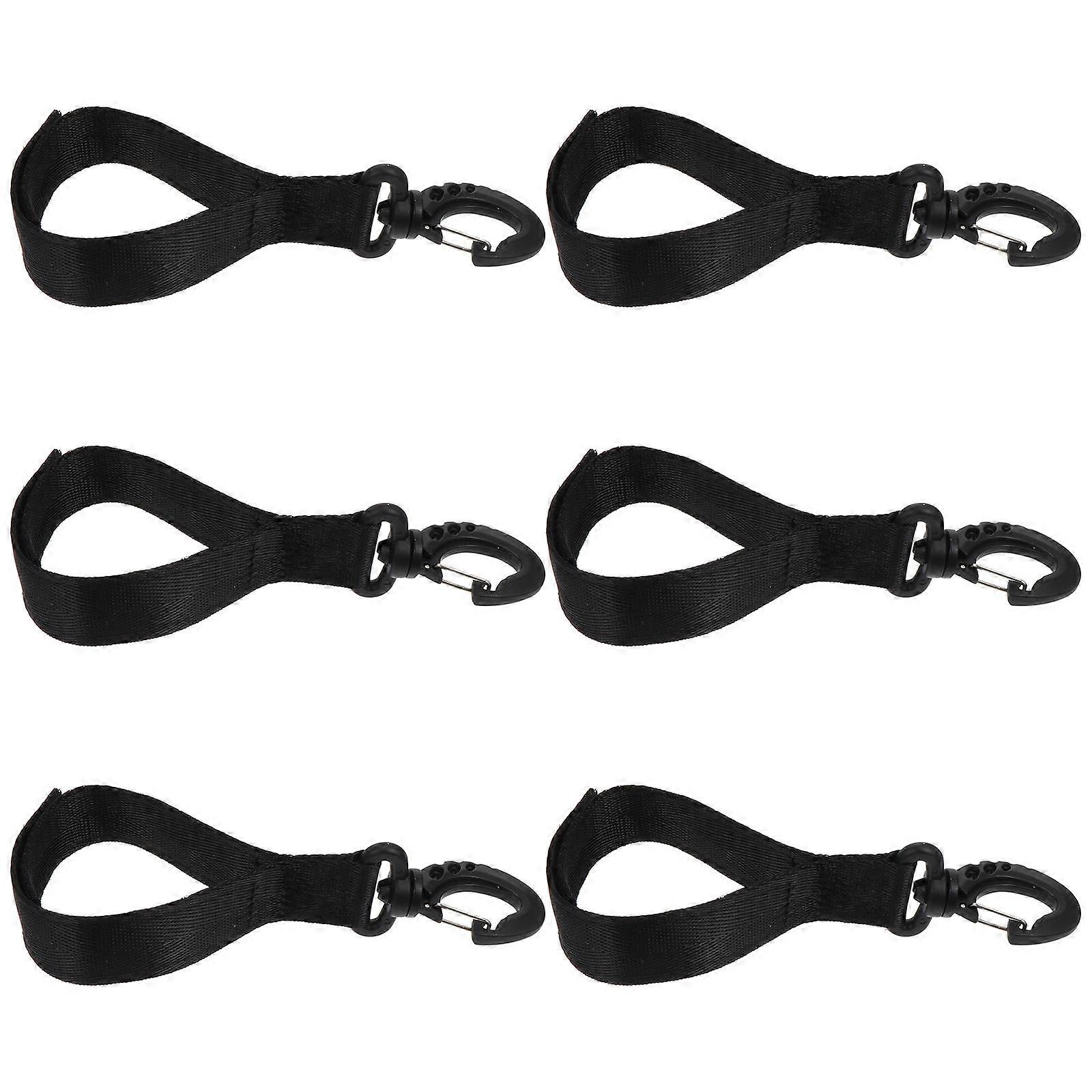 Kayak Paddle Rope Hooks for Secure Use 30Pcs Black Kayaking Accessories