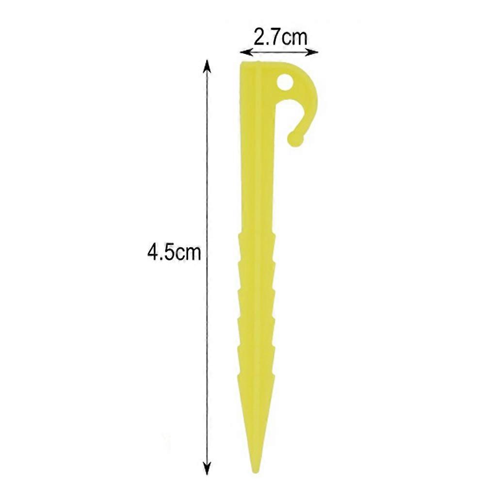 Plastic Tent Pegs for Camping Durable Hook Stakes 10Pcs Set