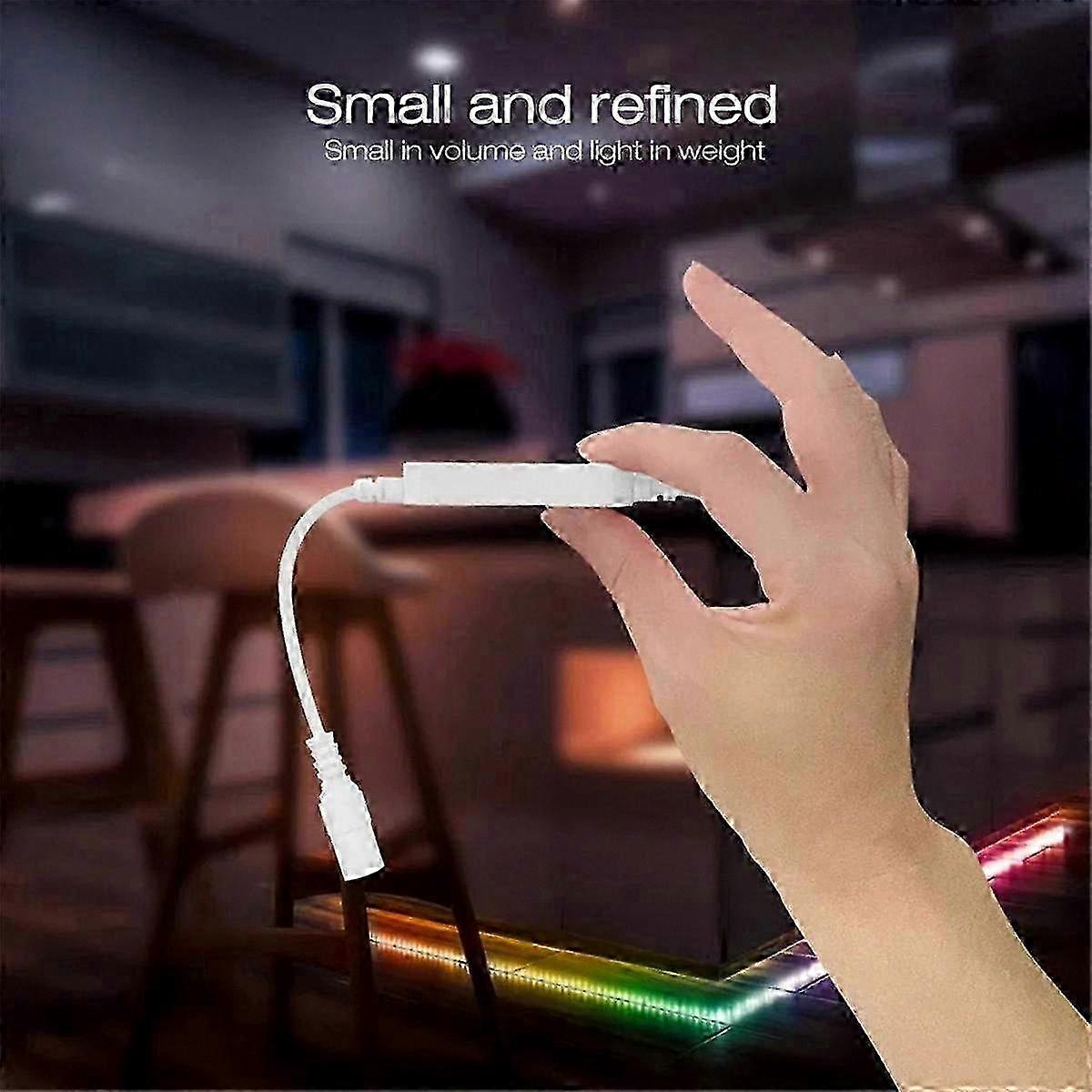 2026 ESP32 Mini LED Controller DC12-24V RGB IC Digital with Microphone Sound Mode Dynamic 3A