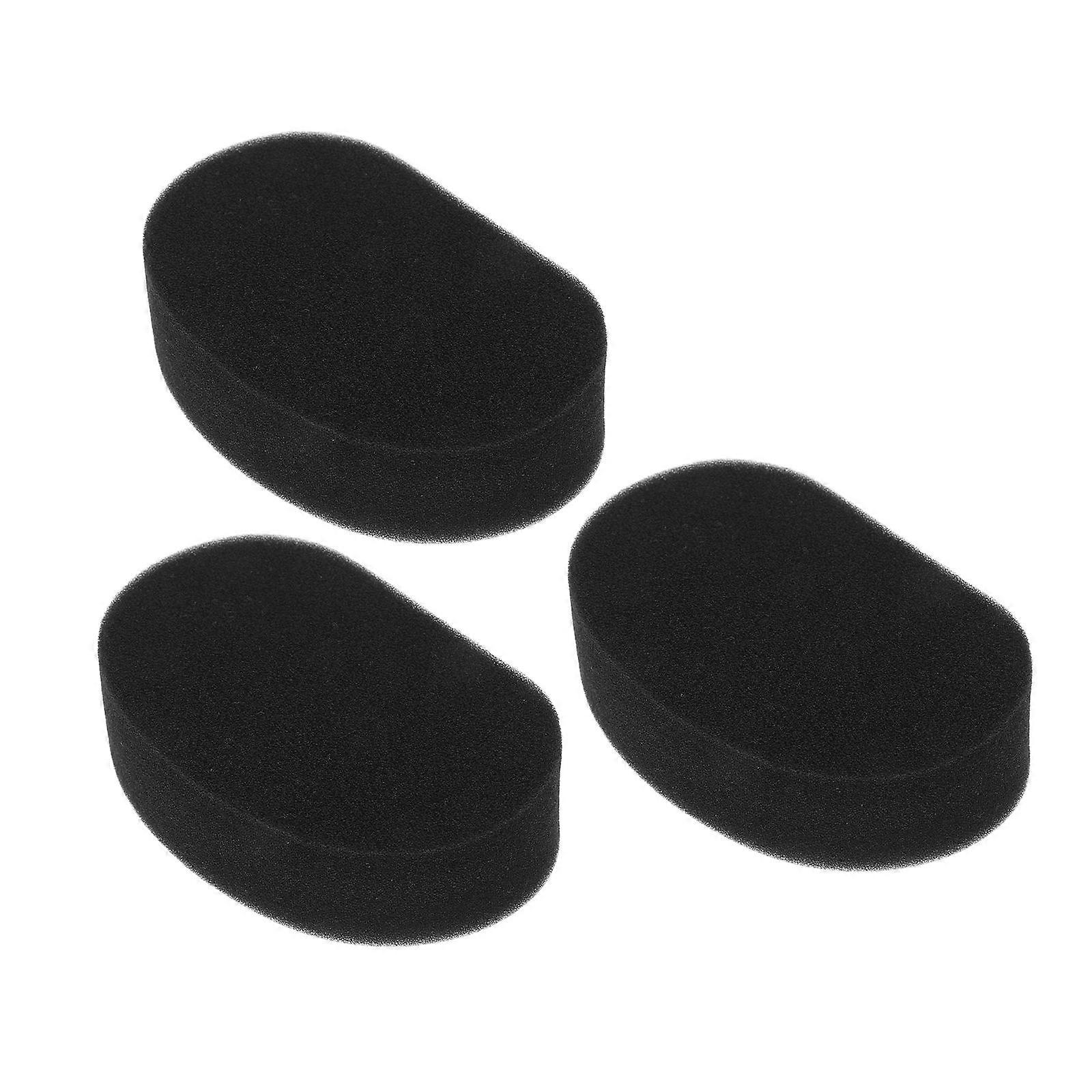 3 Pack Car Tire Sponge Cleaning Tool with Ergonomic Design and Durable WearResistant Black Sponge