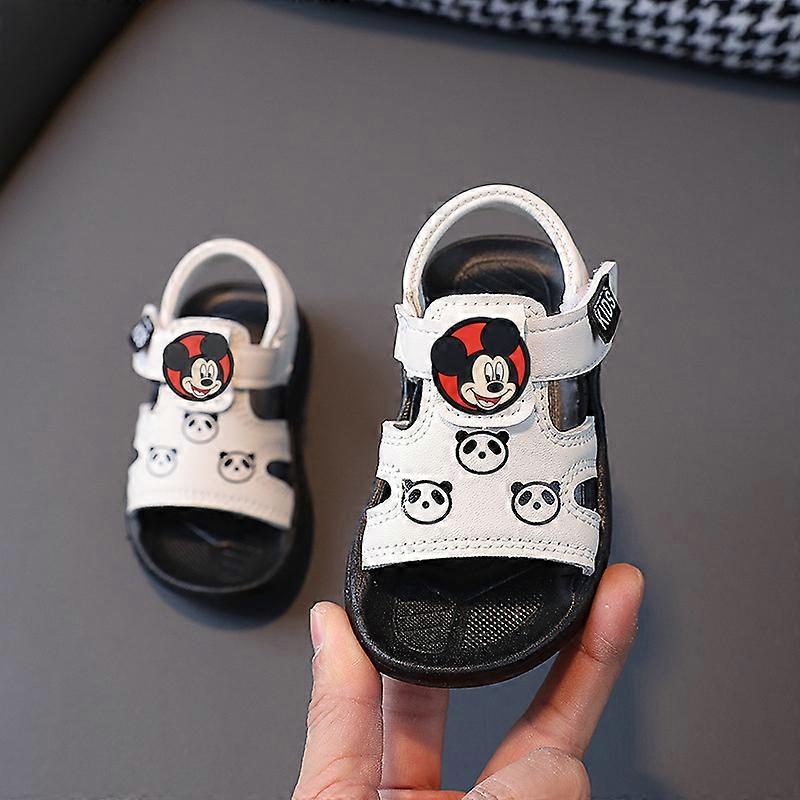 Disney Mickey Mouse Summer New childrens Beach Shoes Girls Baby Non Slip Soft Sole Toddler Shoes Boys Sandals Beach Shoes