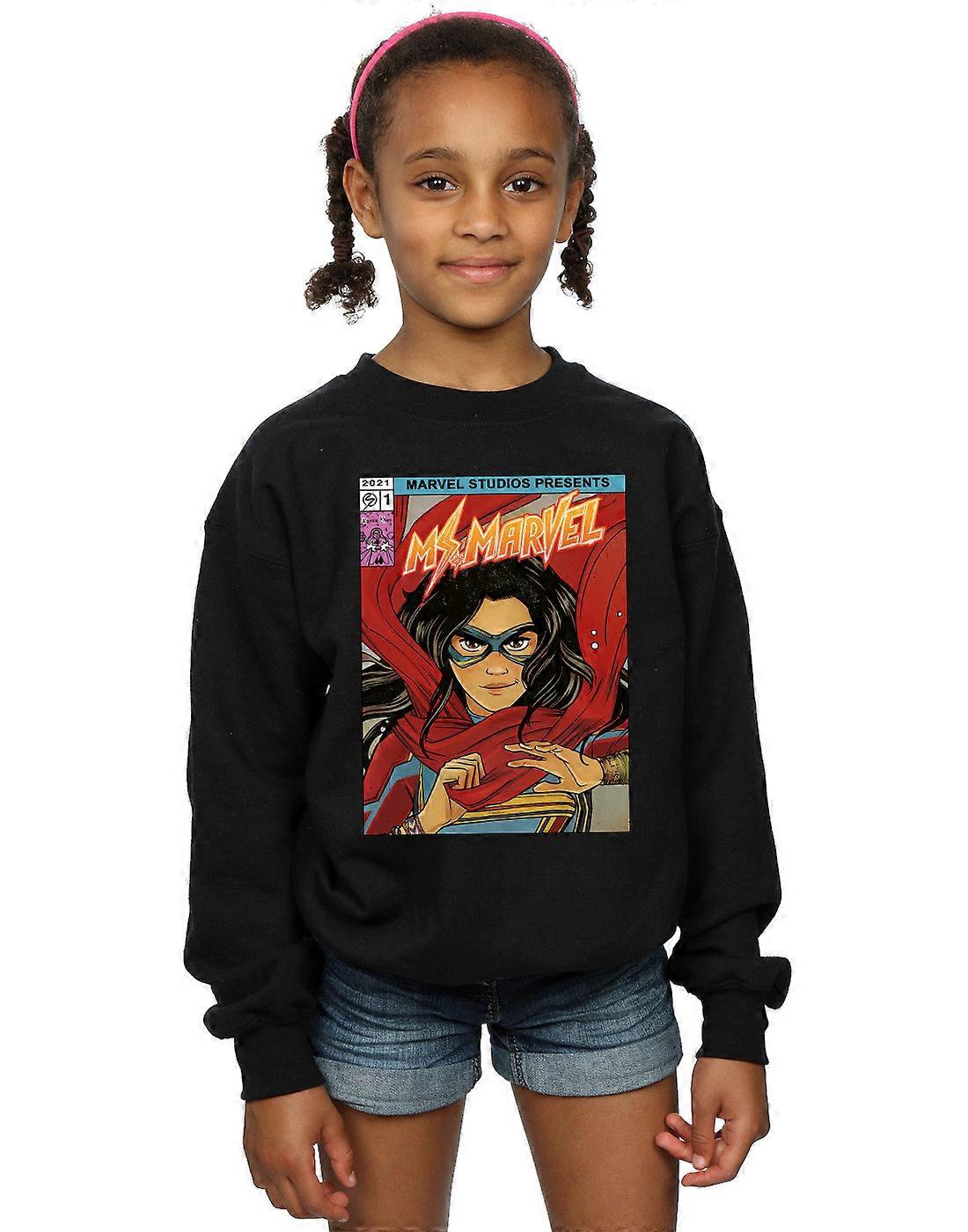 Marvel Girls Ms Marvel Comic Poster Sweatshirt