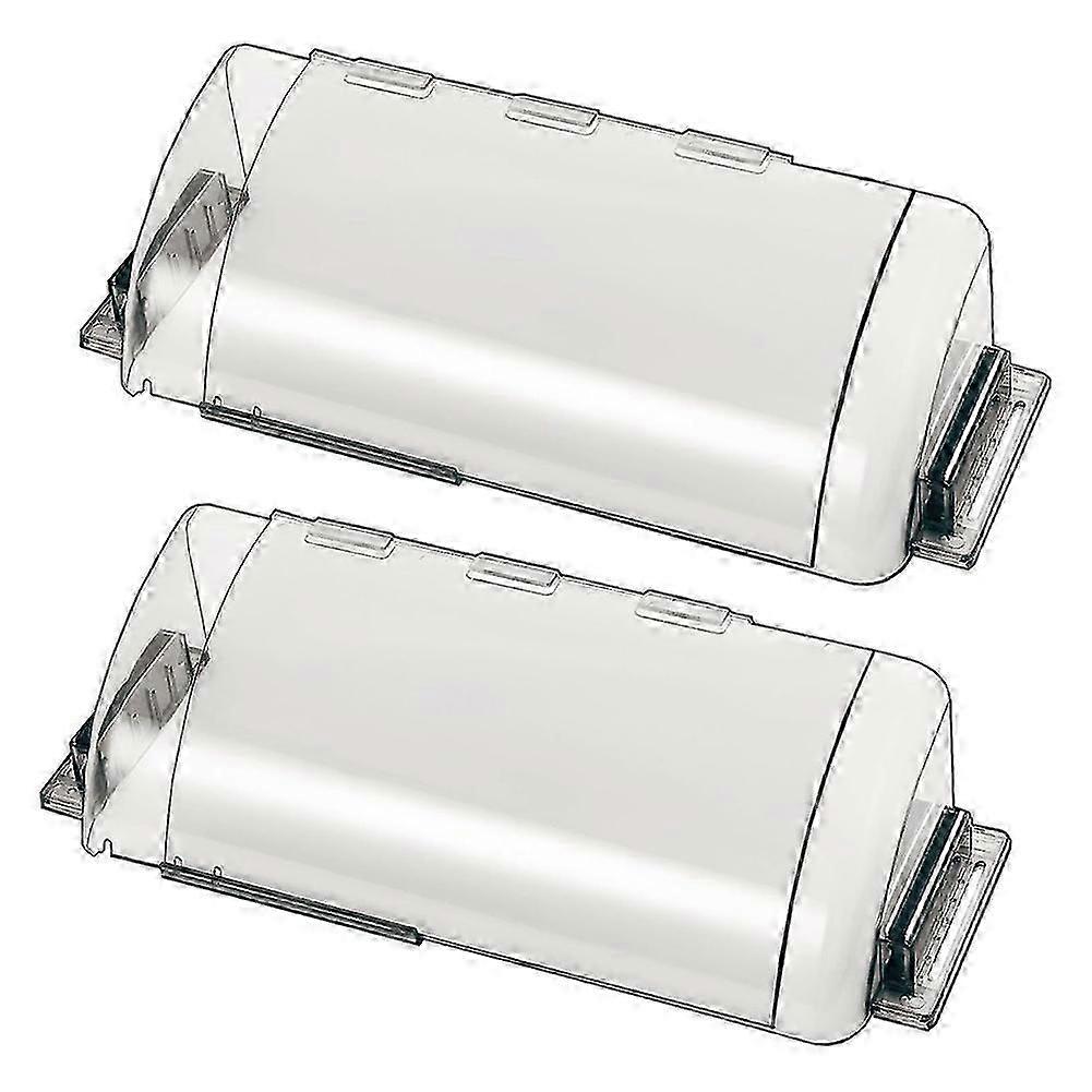 2-Pack Adjustable Air Vent Deflector, Transparent, 9"-15", for Ceiling, Floor & Sidewall Vents