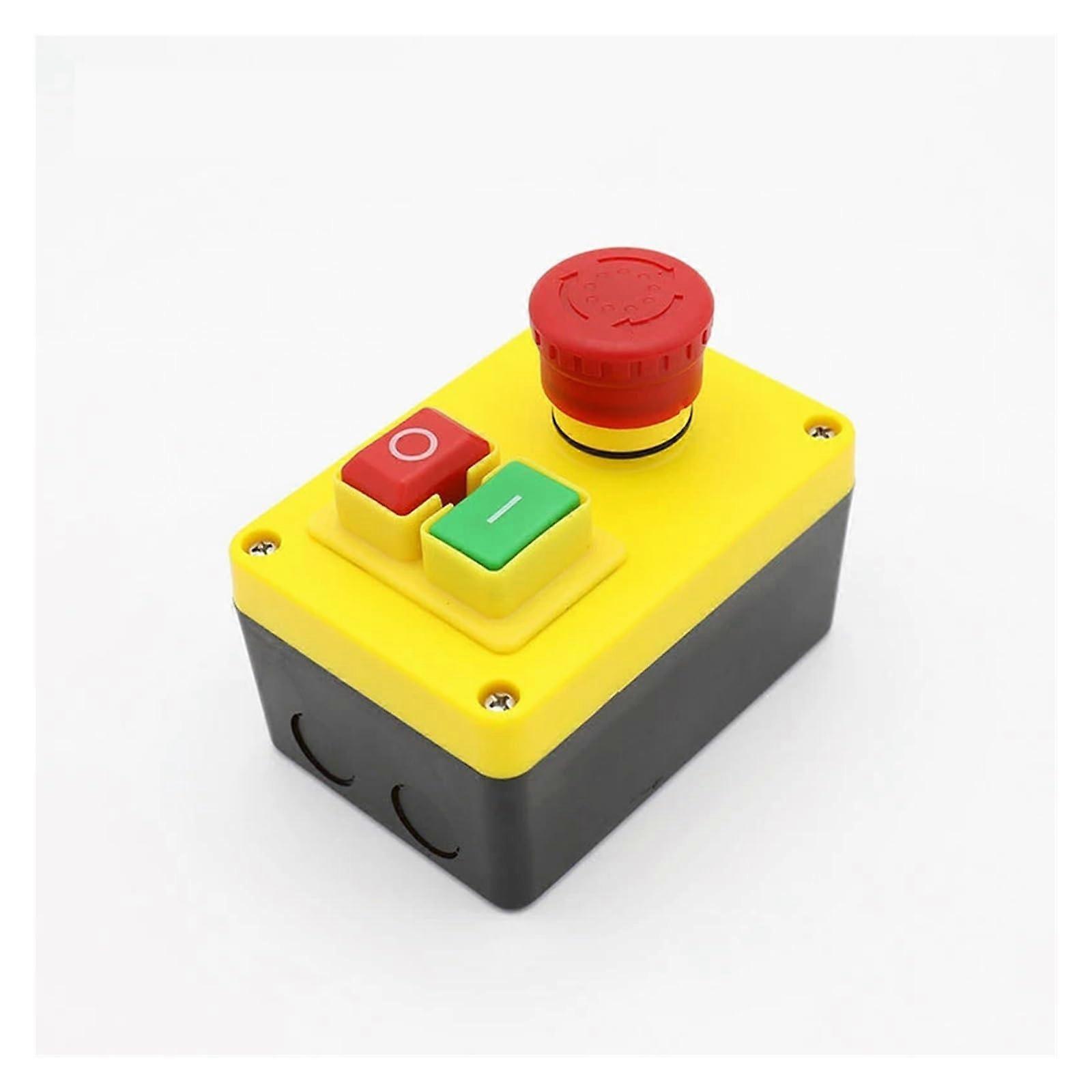 KJD17D2 250V 16A Emergency Stop Switch with Durable Electromagnetic Control for Power Tools
